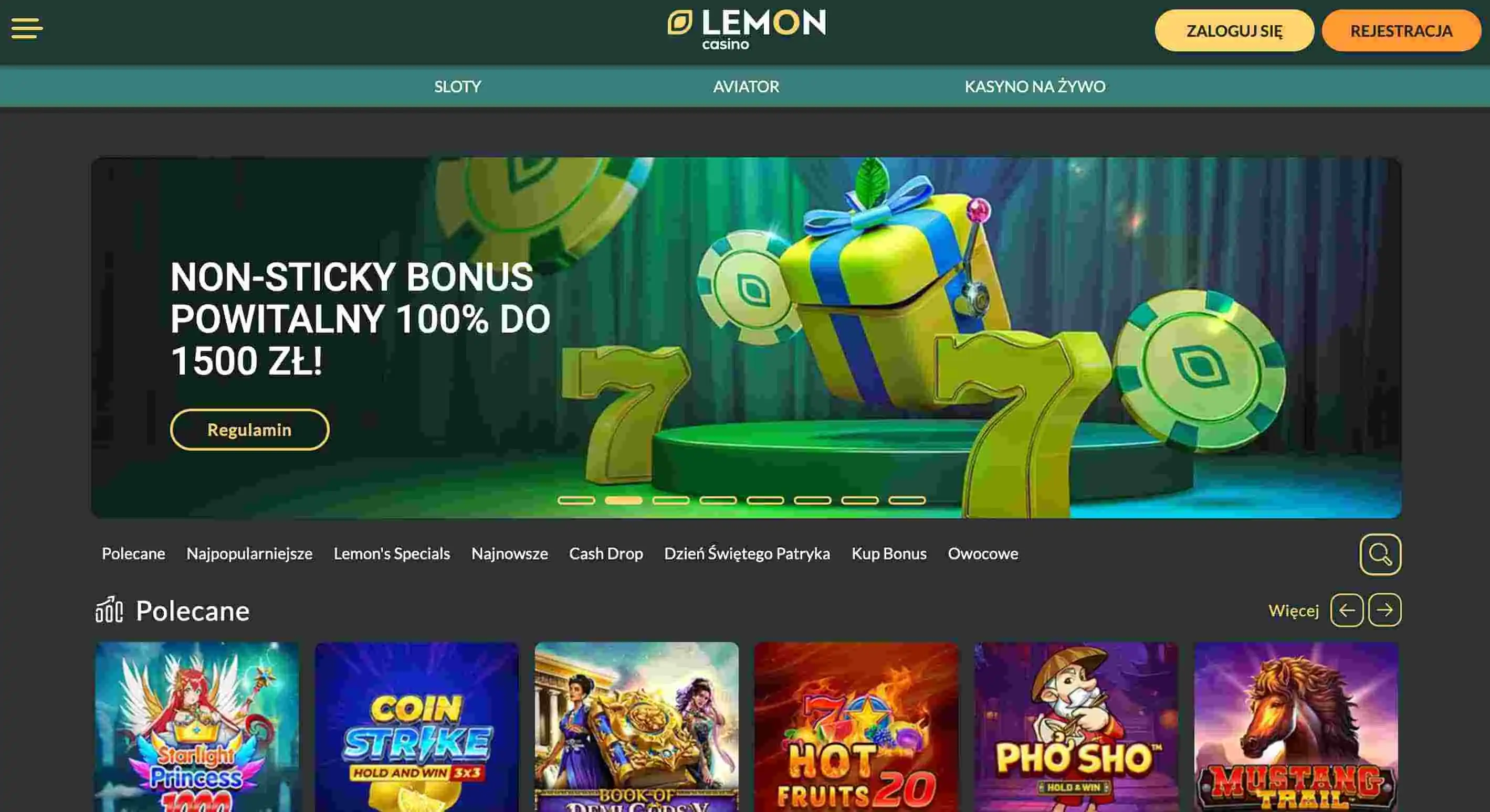 Lemon Kasyno gives