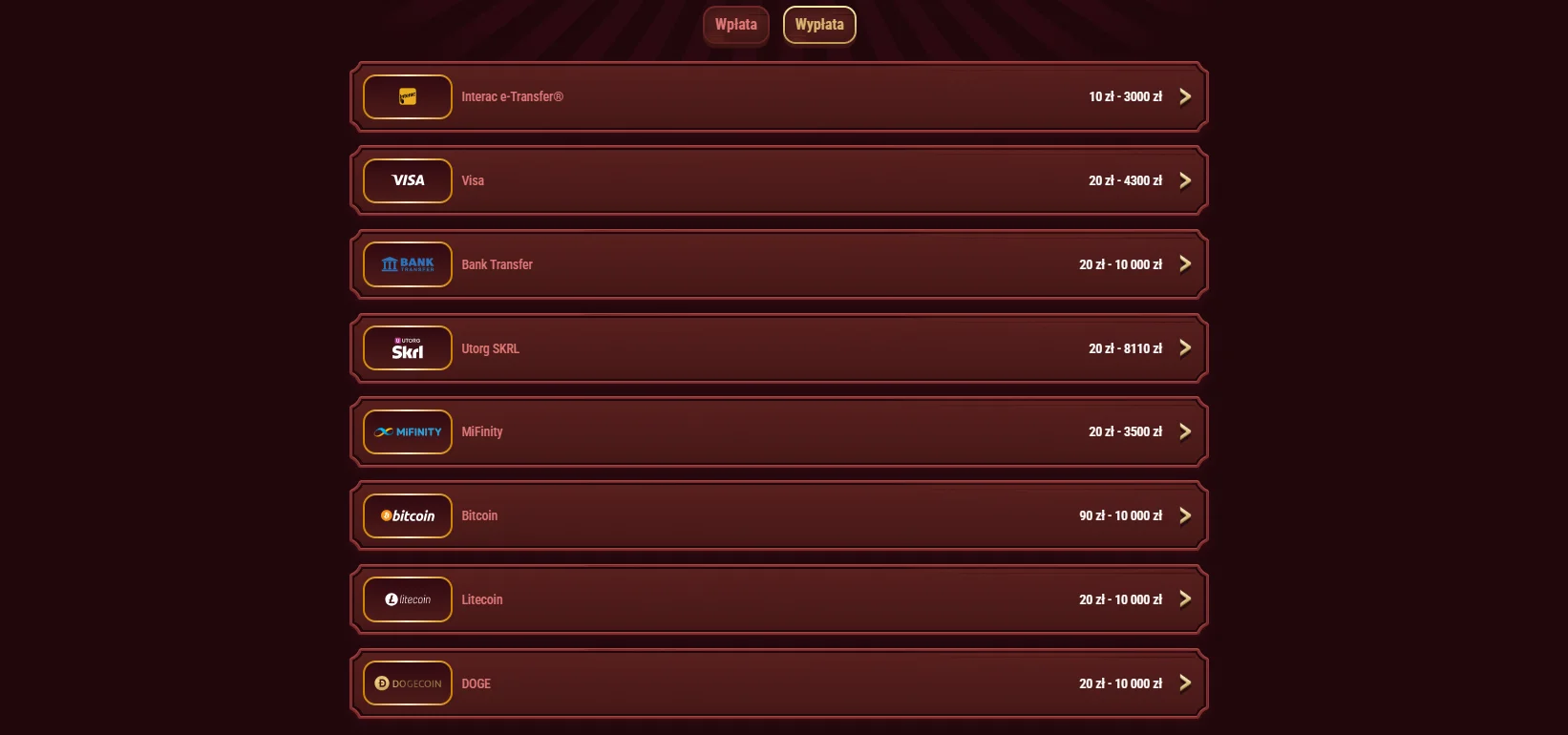 Casino Magius bonus offer na magius casino reward dla graczy z Polski