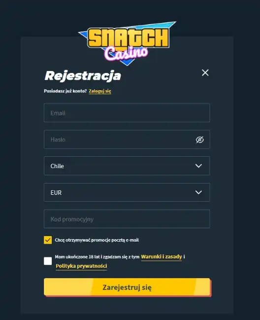 Snatch Casino kod na dziś: najnowsza promocja i warunki