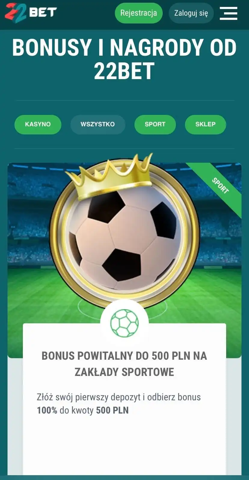 22Bet Casino Mobile Review