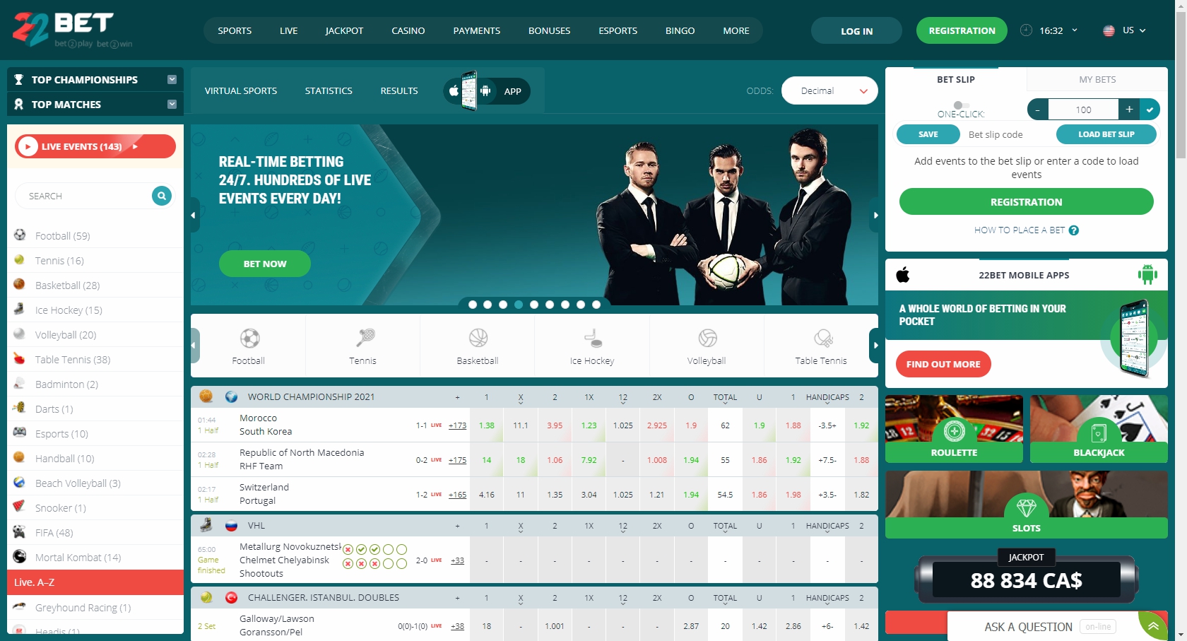 22 Bet Casino (Mirror) Review