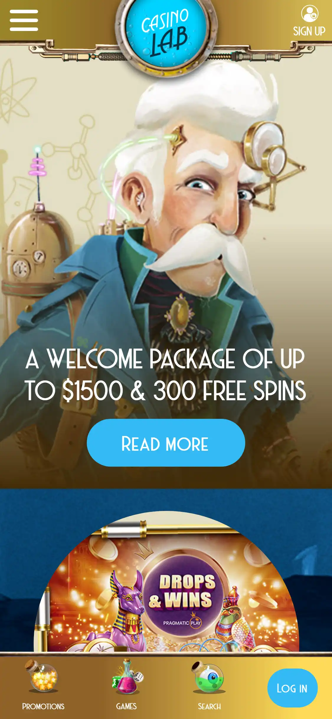 Casino Lab Mobile No Deposit Bonus Review