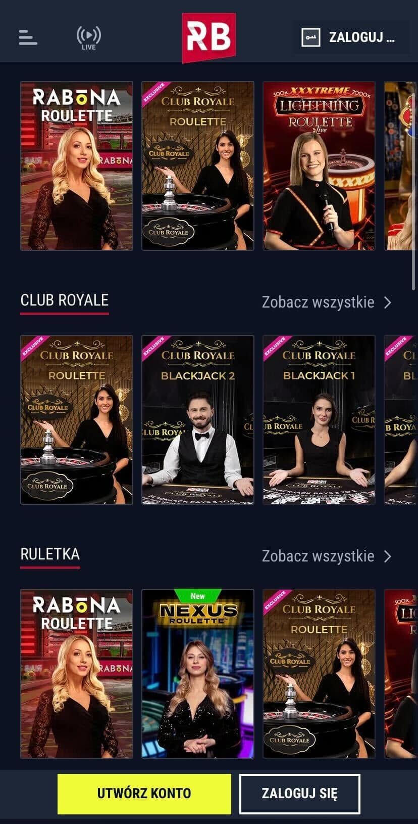 Rabona Casino Mobile Review