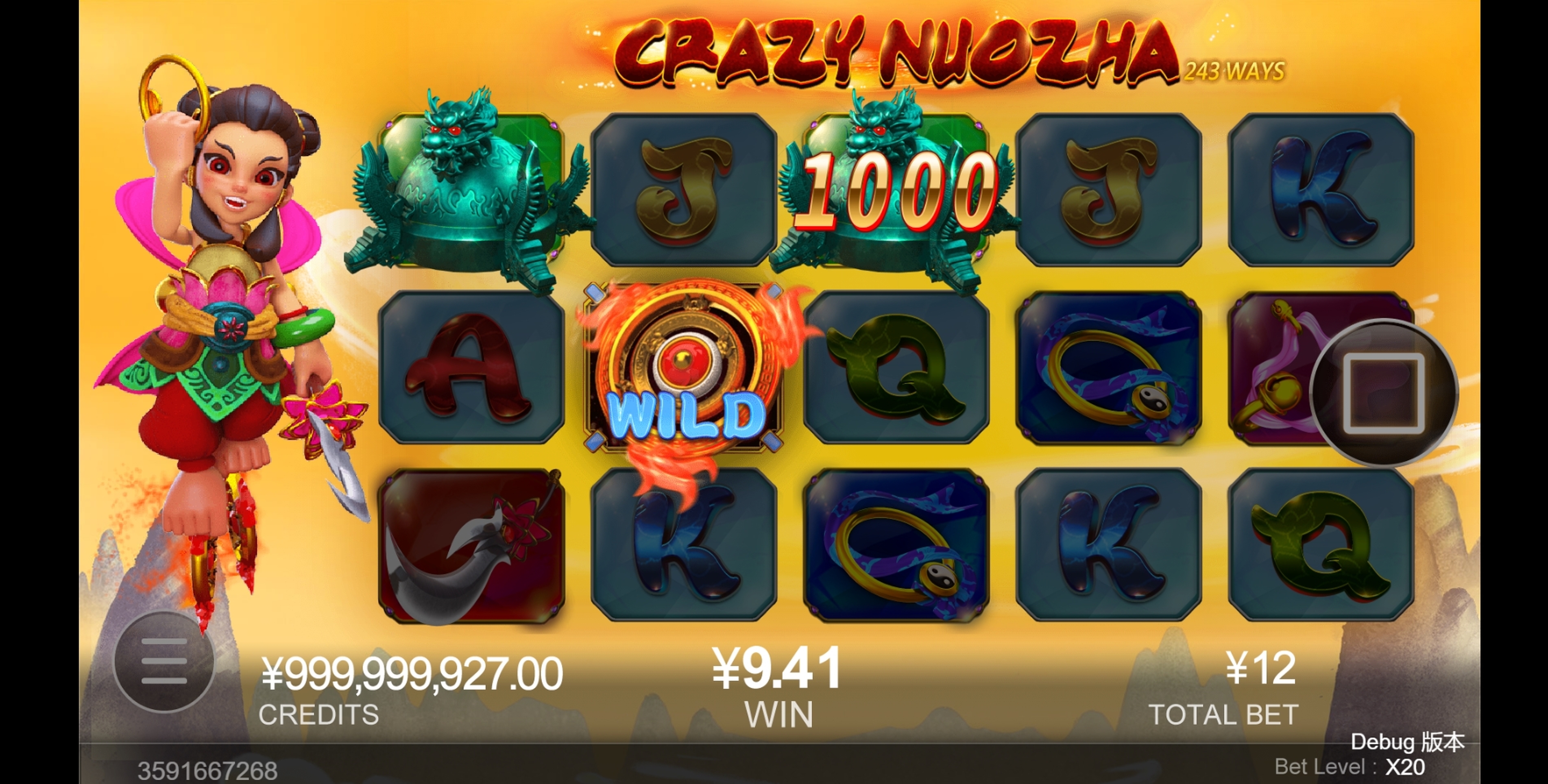 Win Money in Crazy Nuozha Free Slot Game by CQ9Gaming
