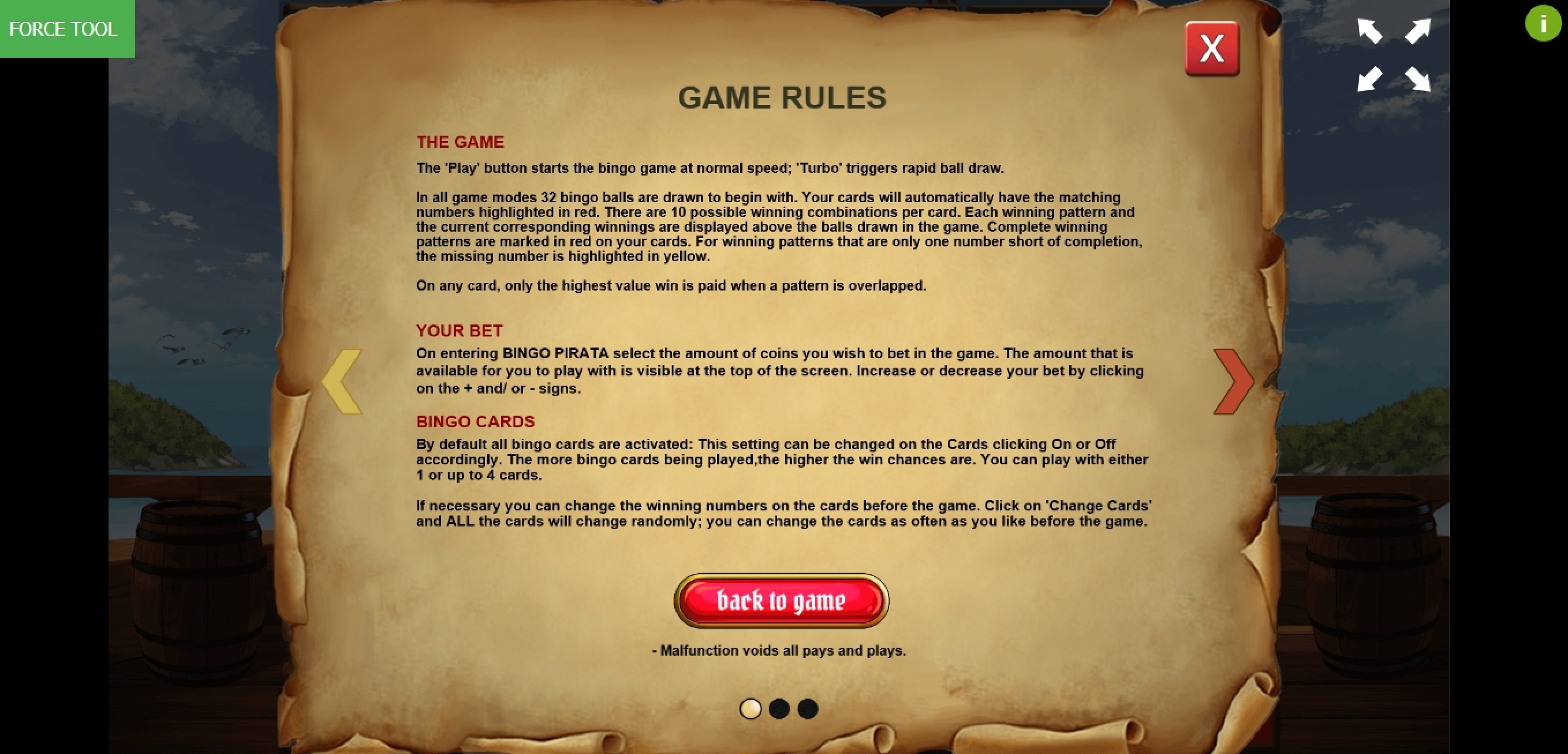Info of Bingo Pirata Slot Game by Caleta Gaming
