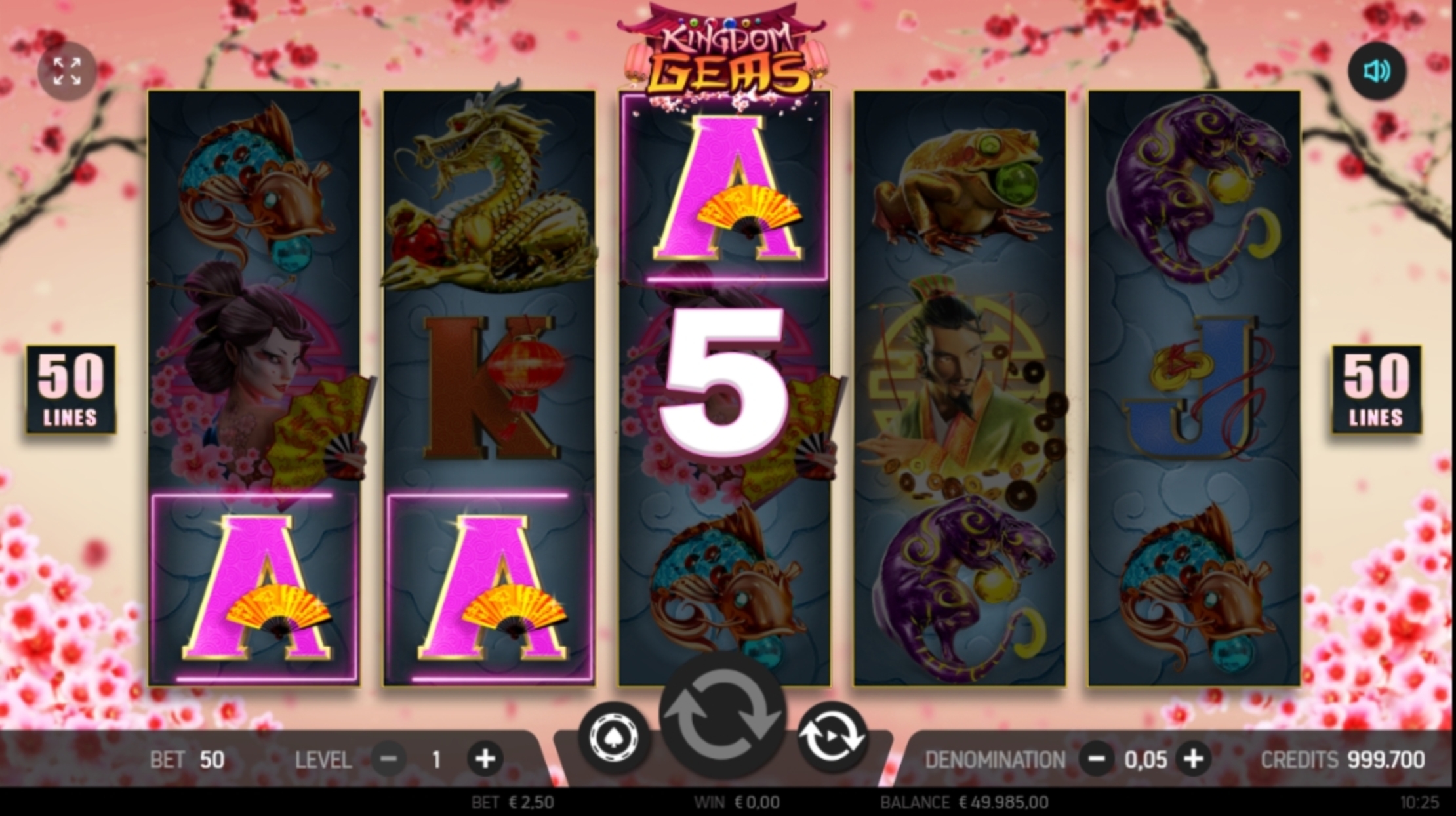 Win Money in Kingdom Gems Free Slot Game by FBM