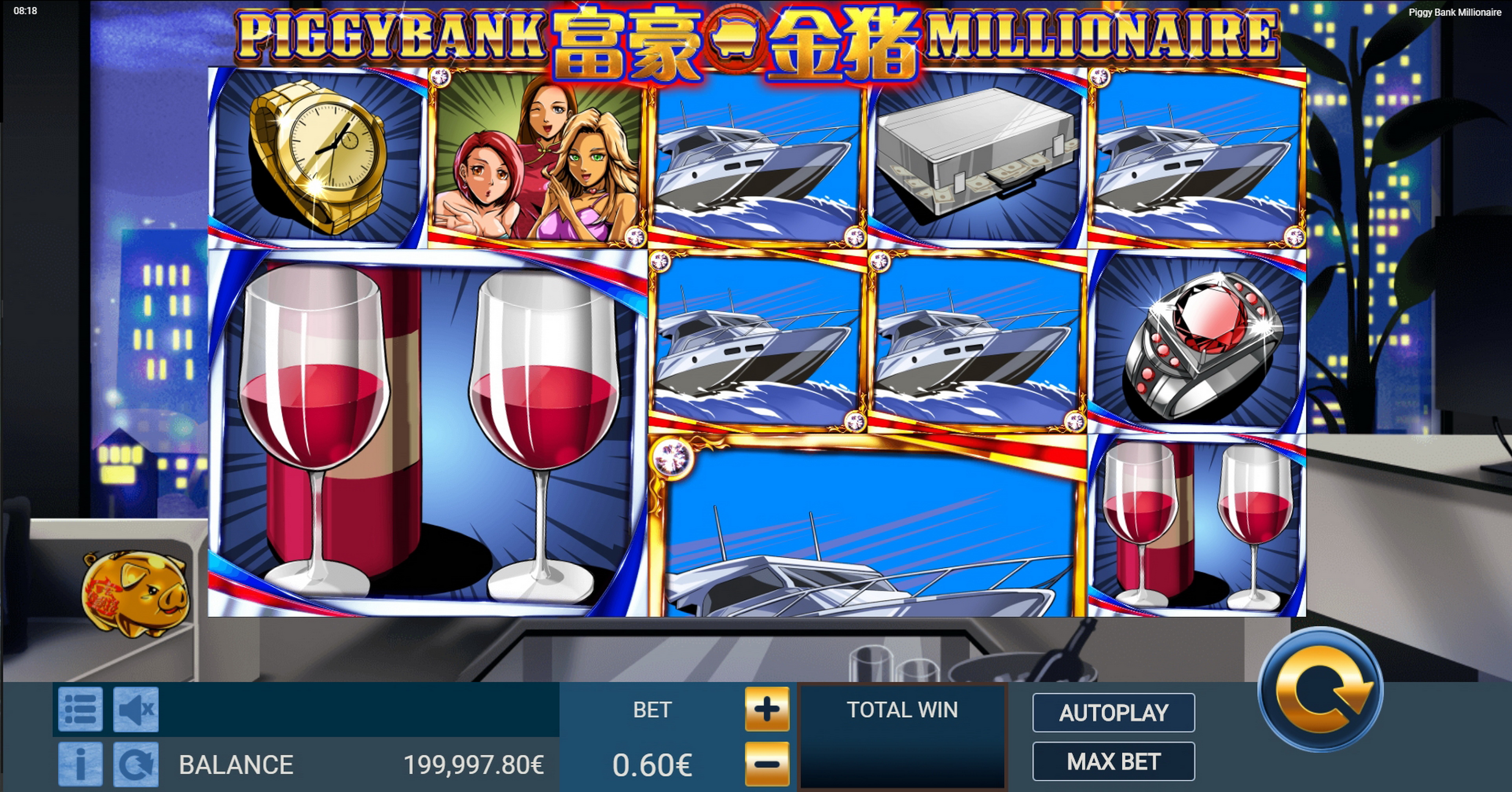 Reels in Piggy Bank Millionaire Slot Game by Gamatron