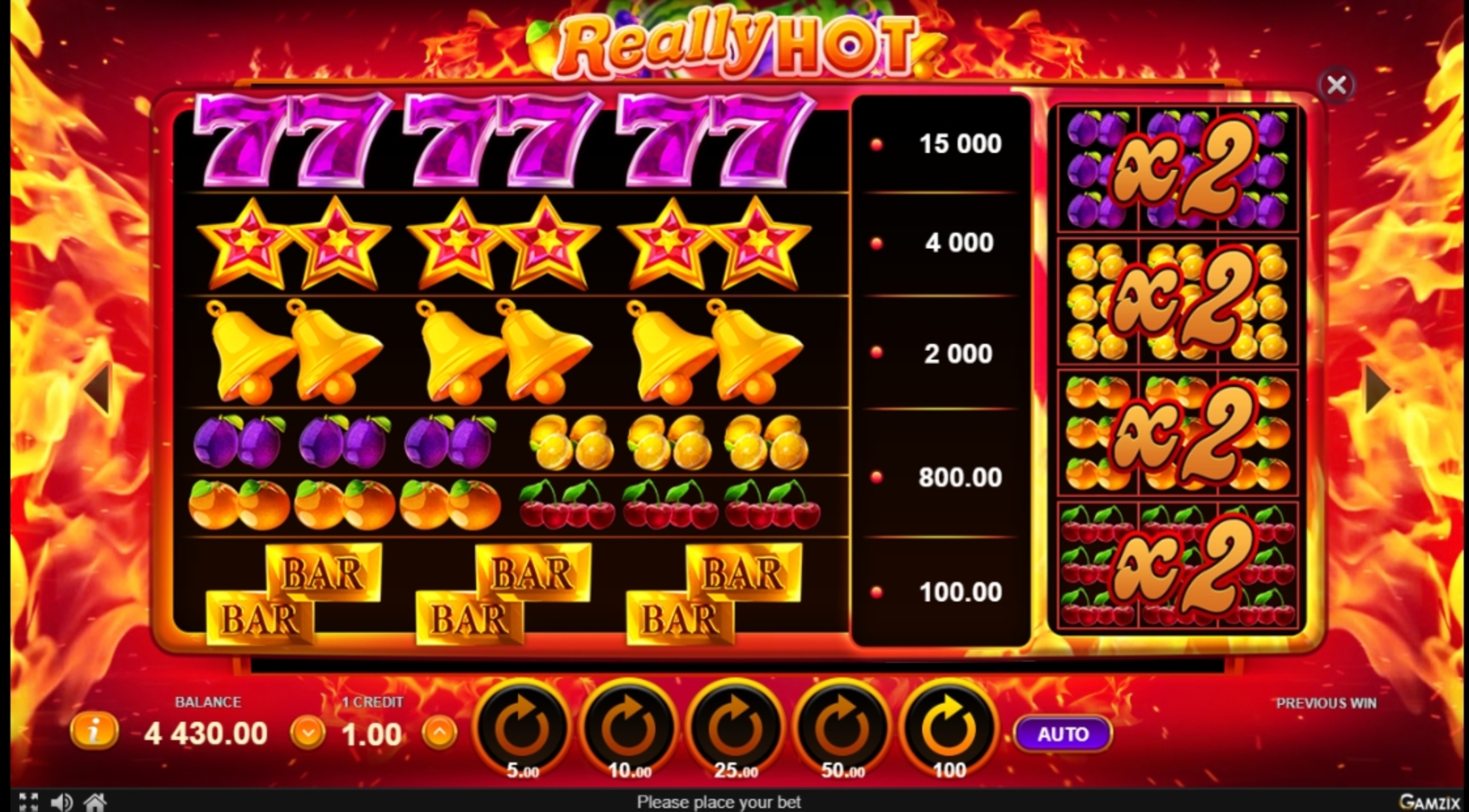 Info of Really Hot Slot Game by Gamzix