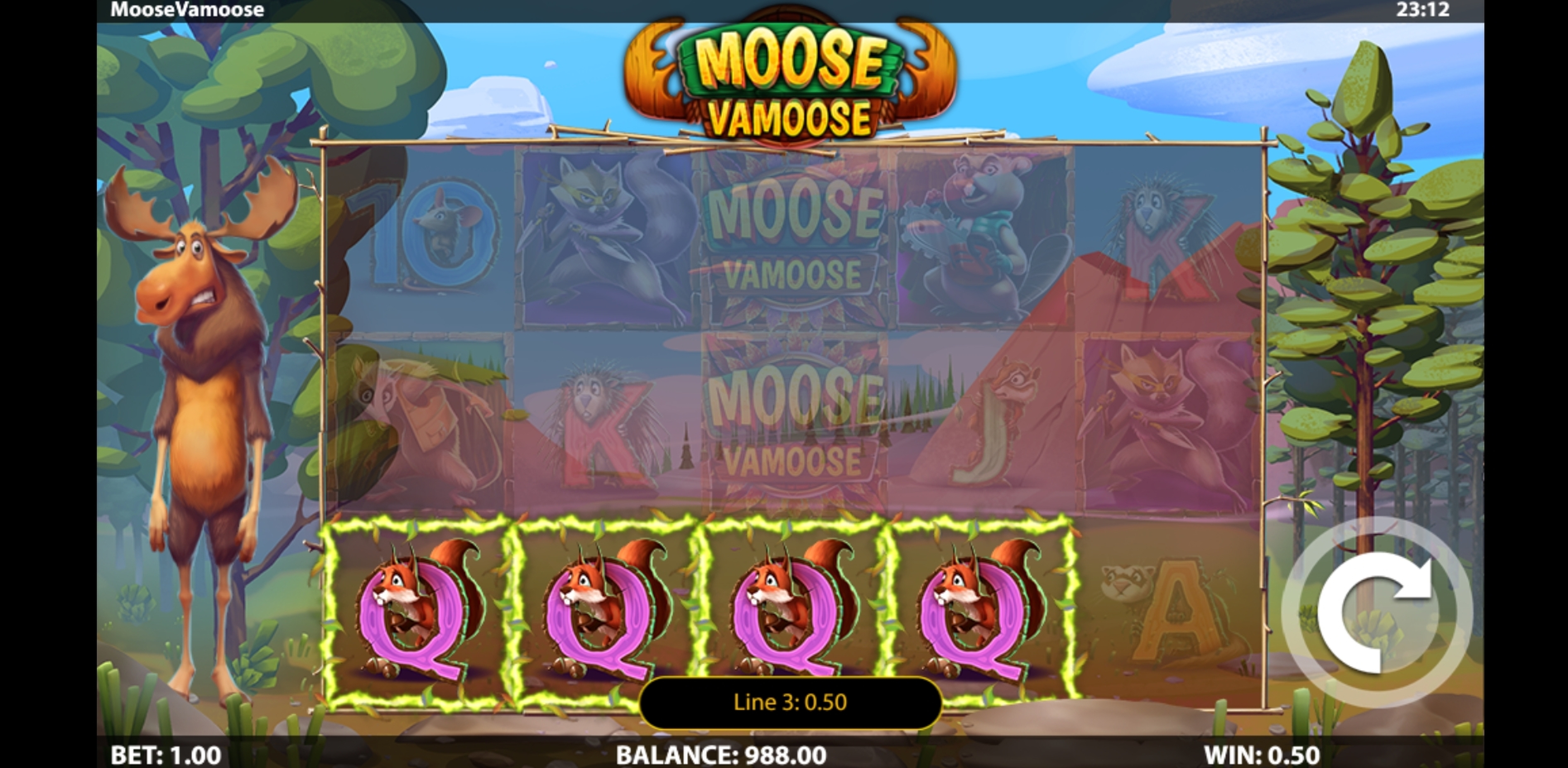 Win Money in Moose Vamoose Free Slot Game by HungryBear