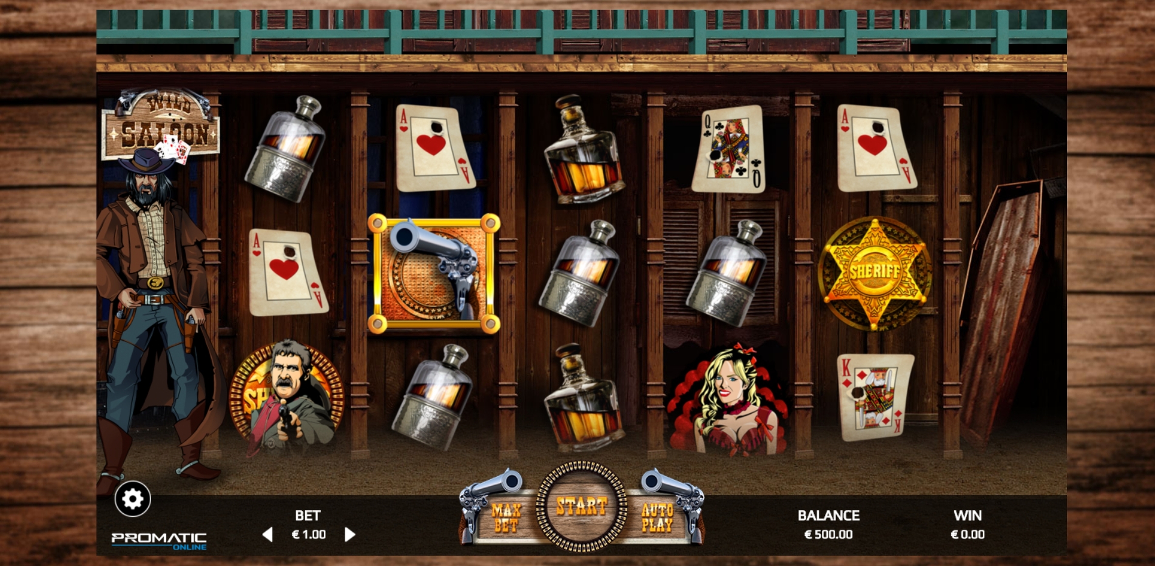 Reels in Wild Saloon Slot Game by Promatic Games