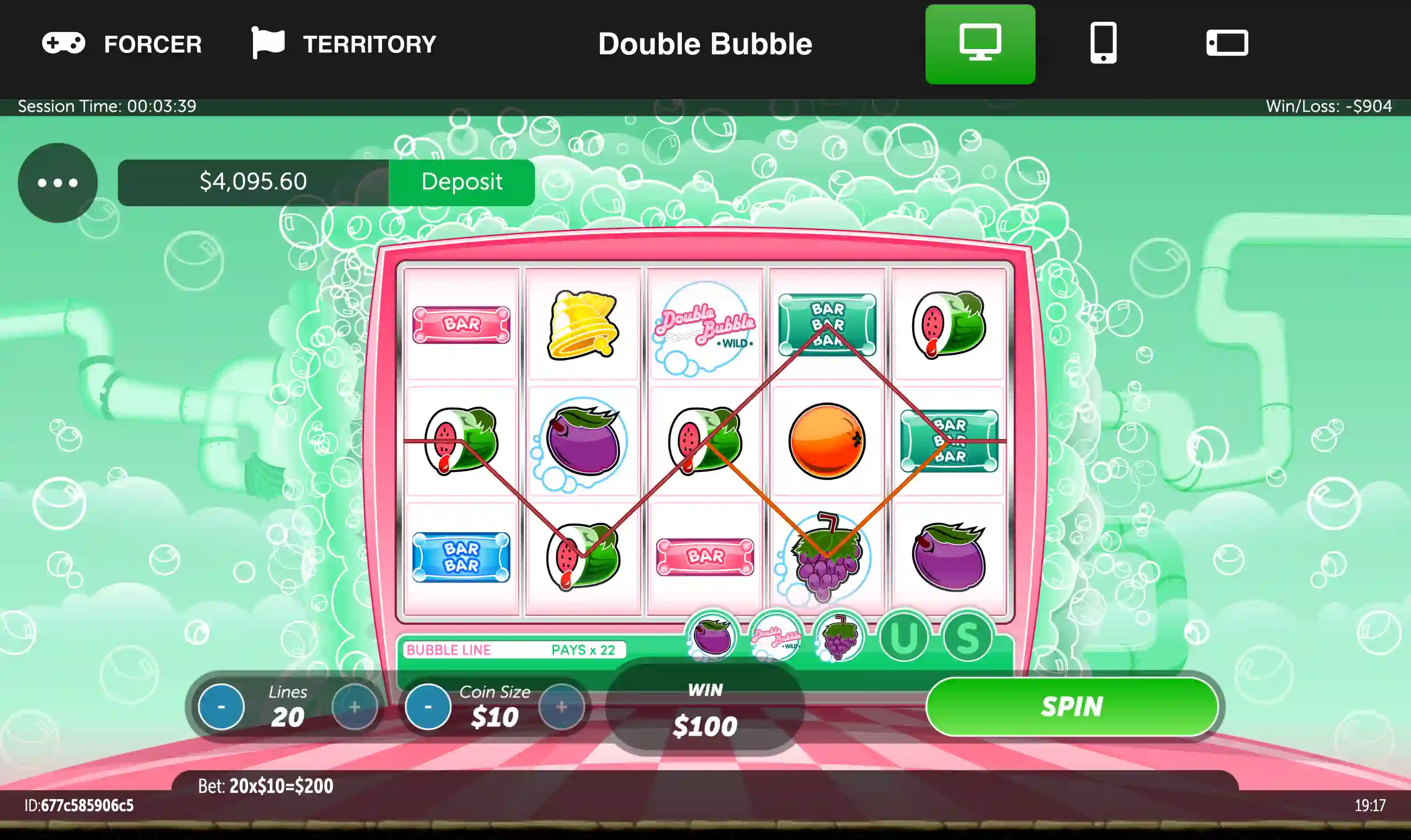 Double Bubble demo