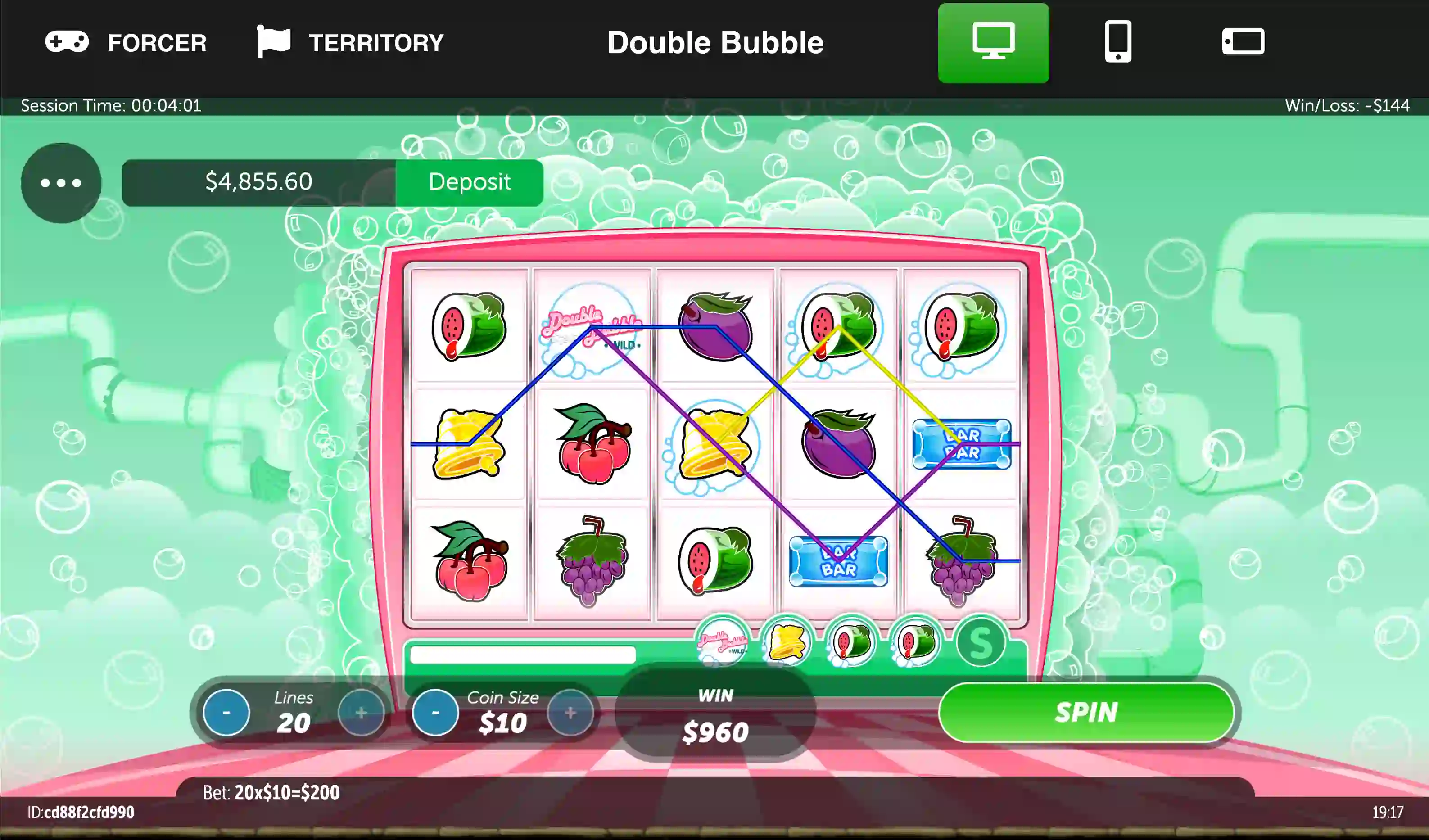 Double Bubble demo