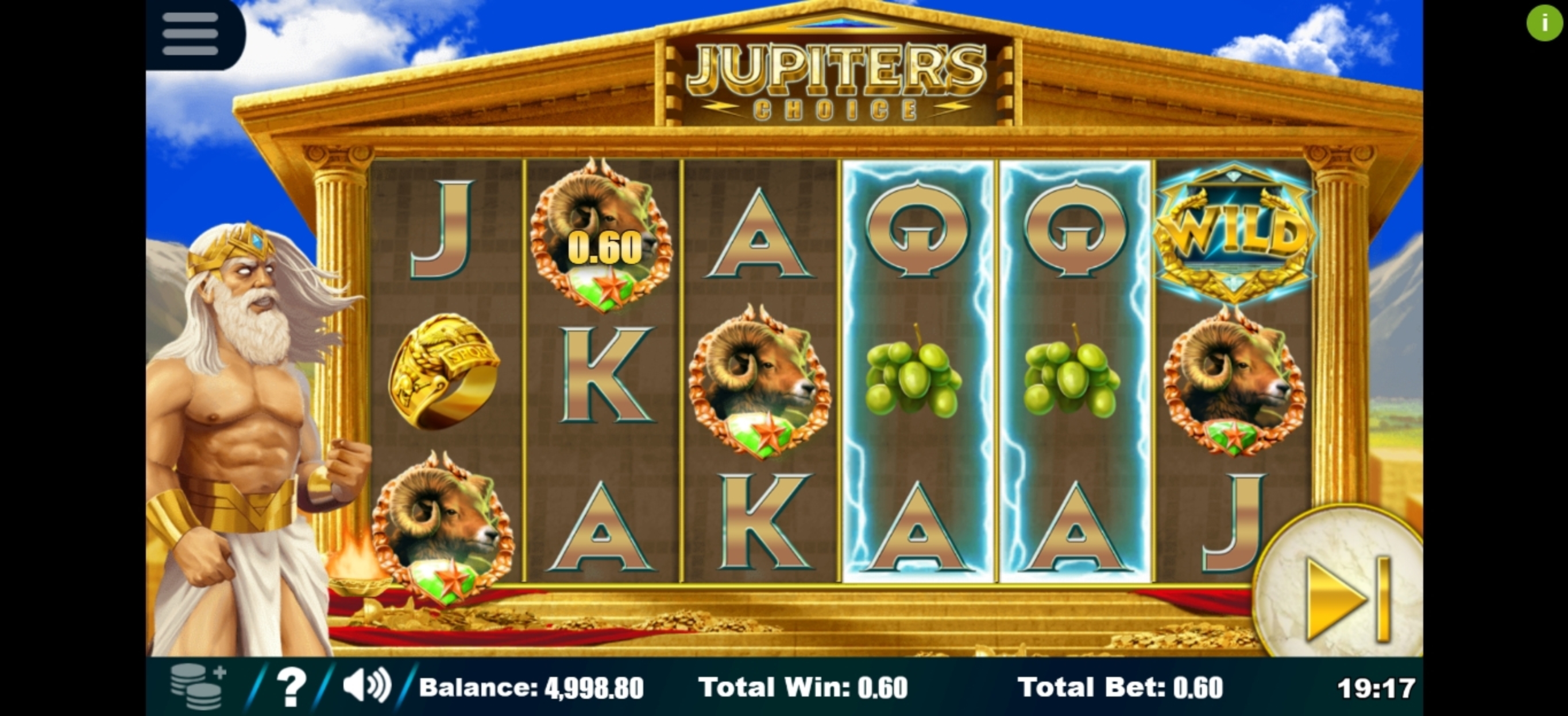 Win Money in Jupiter's Choice Free Slot Game by Sapphire Gaming