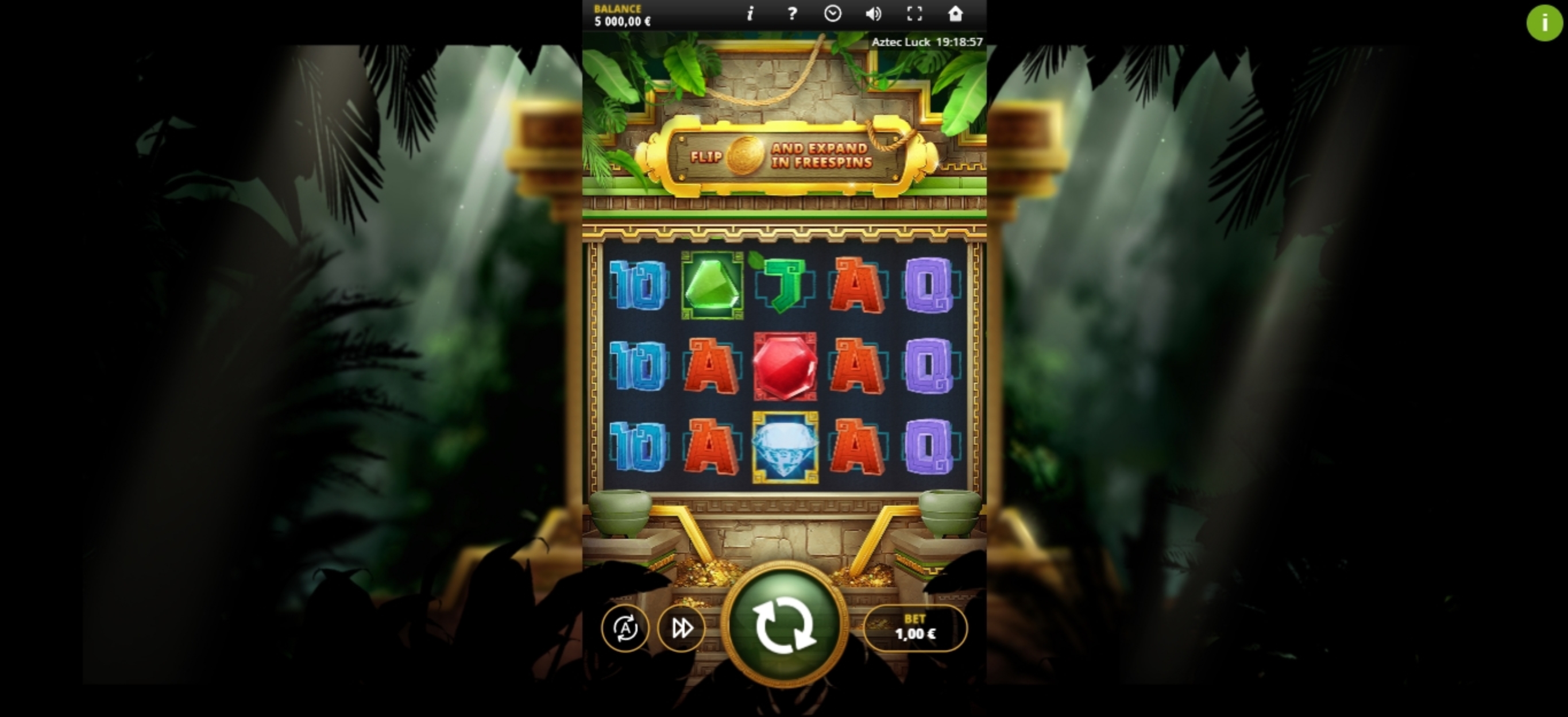 Reels in Aztec Luck Slot Game by Silverback Gaming
