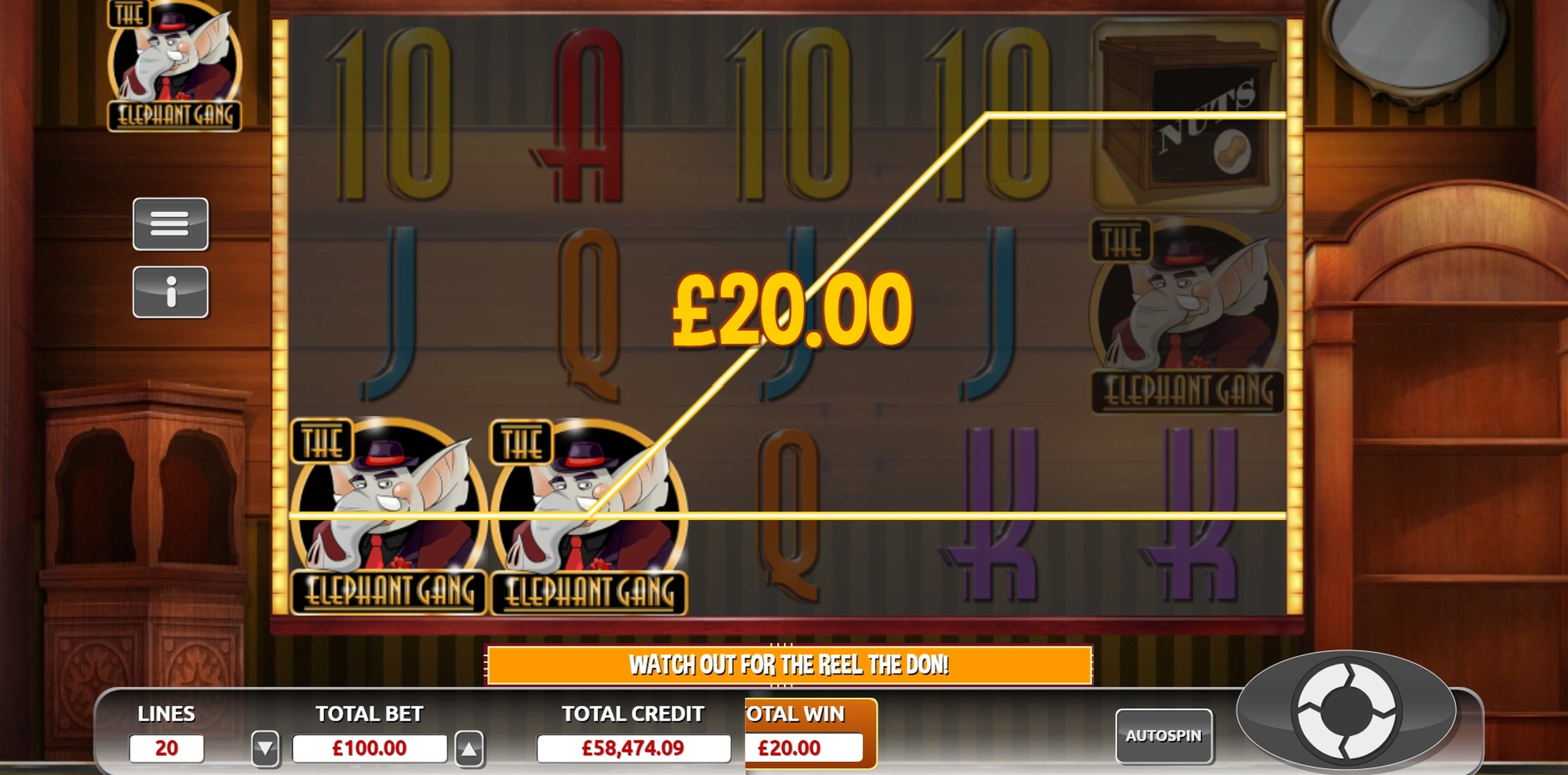 Win Money in The Elephant Gang Free Slot Game by Skyrocket Entertainment