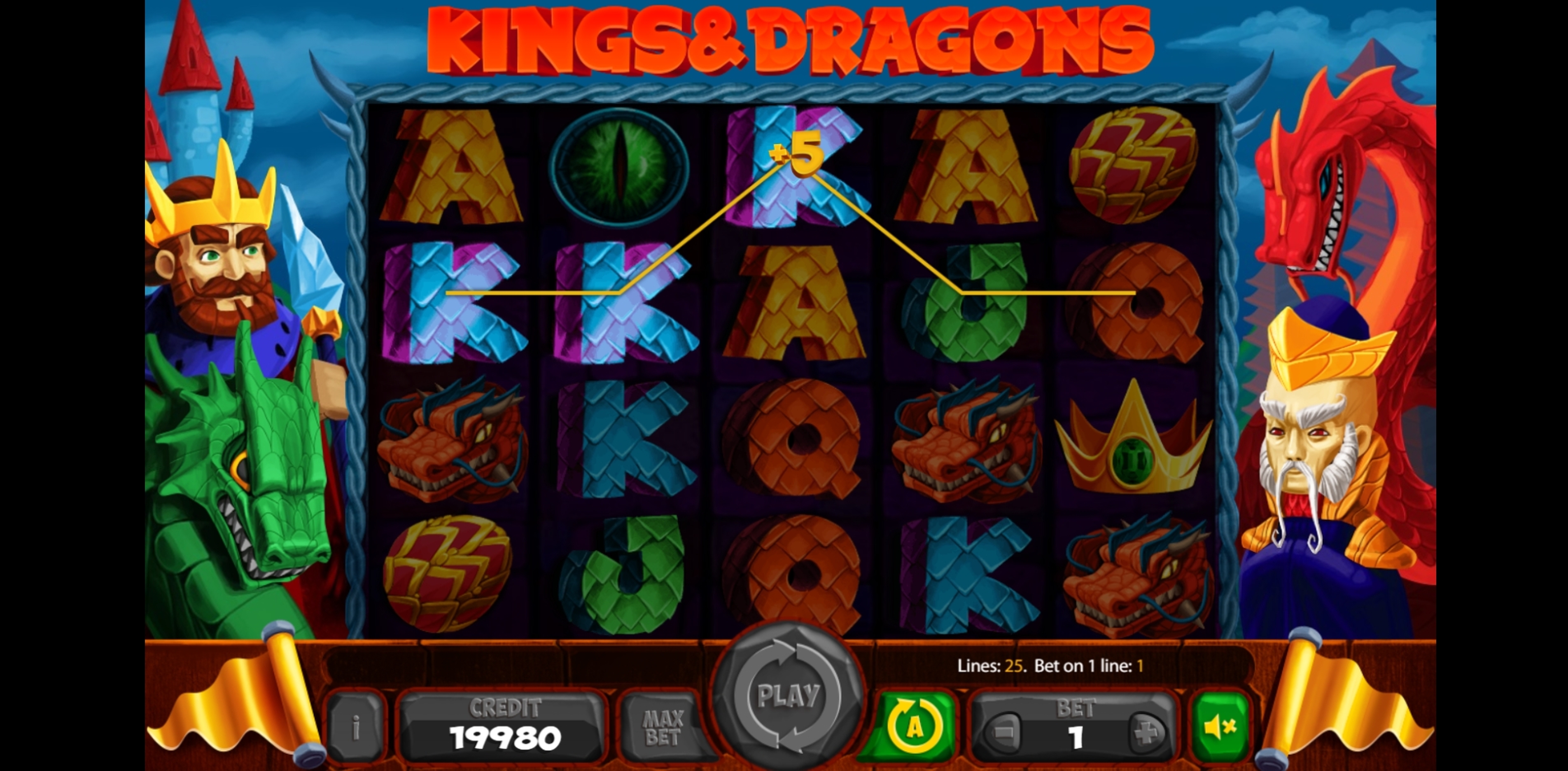Win Money in Kings And Dragons Free Slot Game by X Card