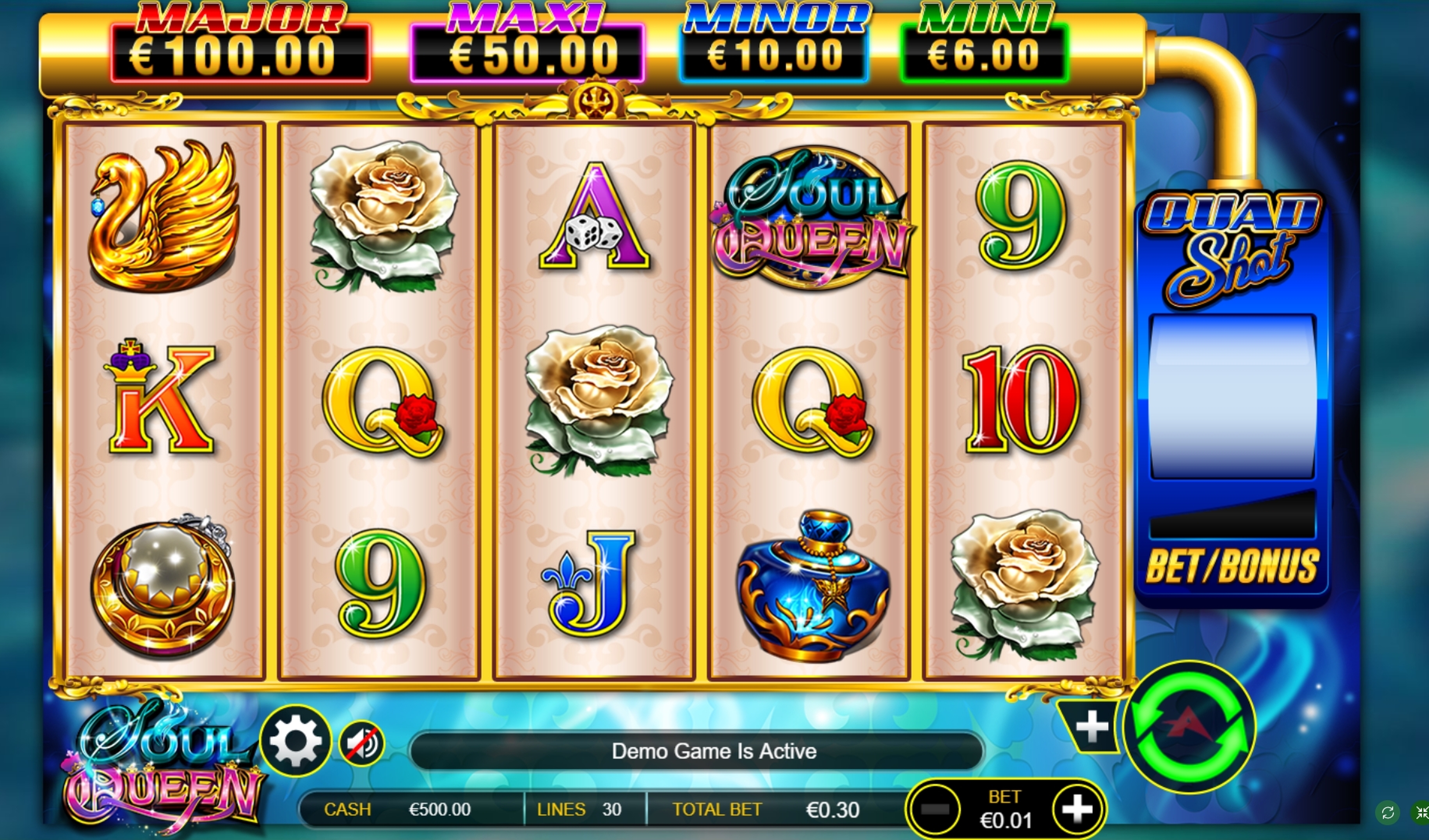 Reels in Soul Queen Quad Shot Slot Game by Ainsworth Gaming Technology