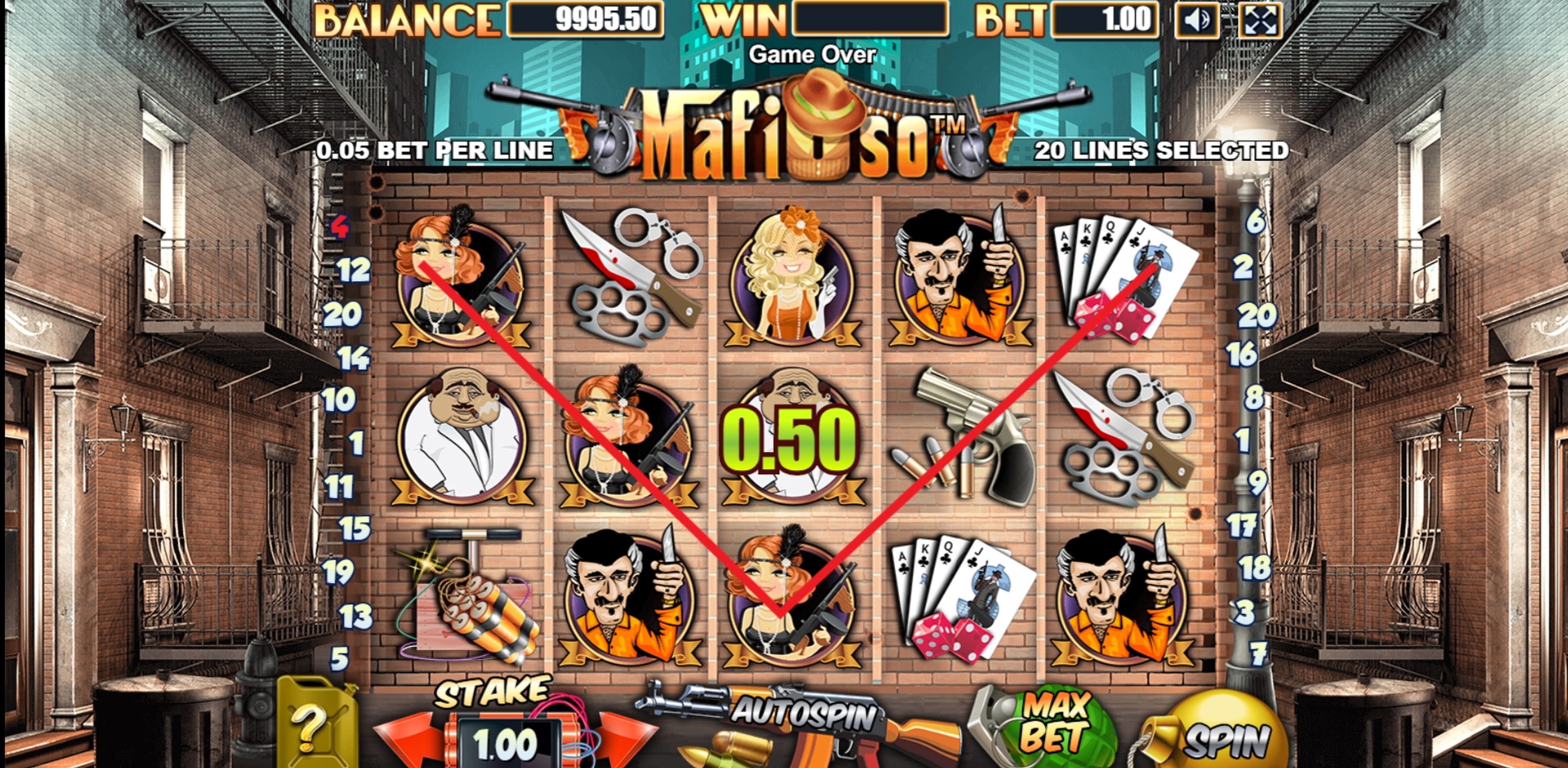 Win Money in Mafioso Free Slot Game by Allbet Gaming