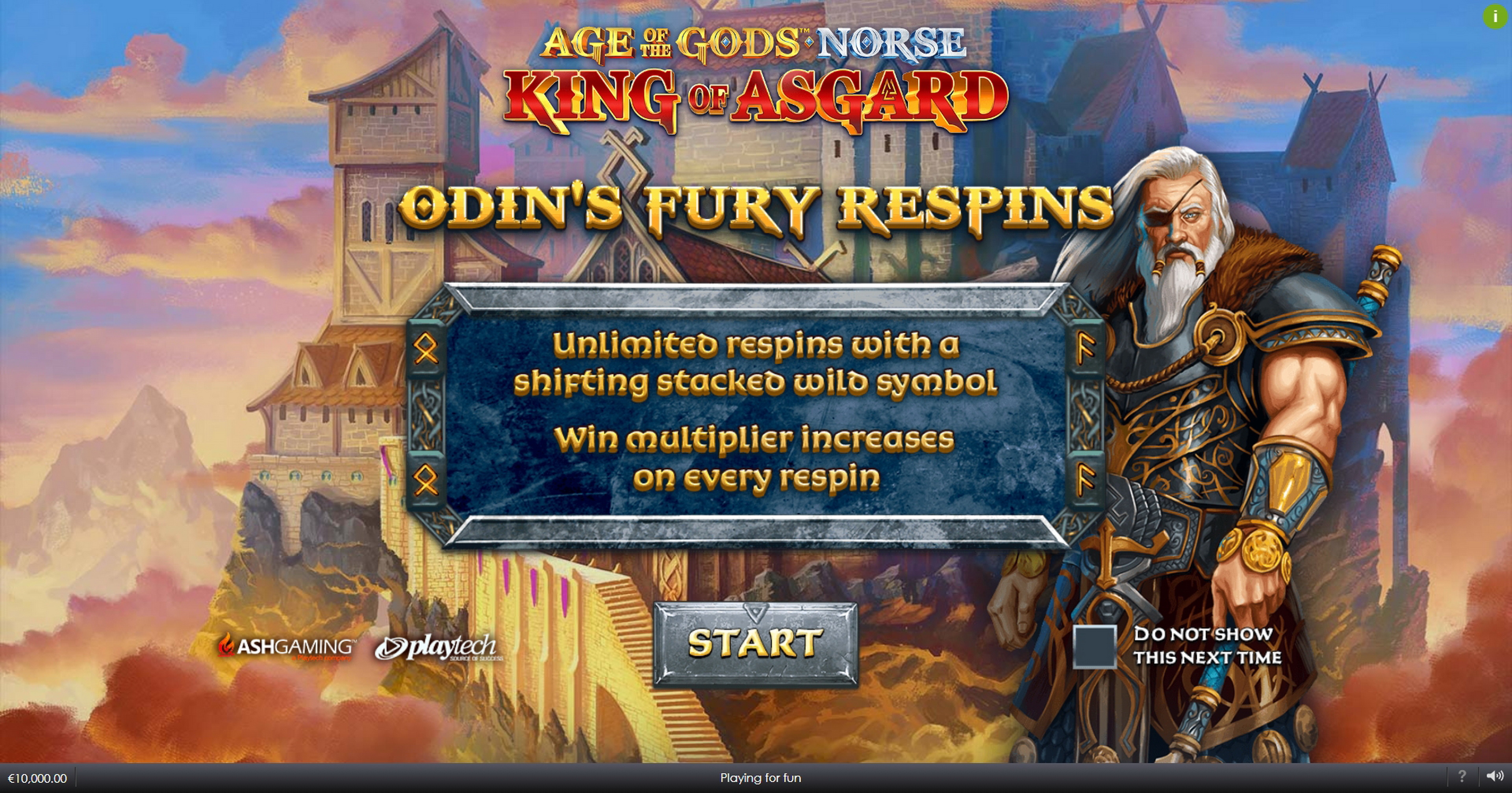 Play Age of the Gods Norse King of Asgard Free Casino Slot Game by Ash Gaming