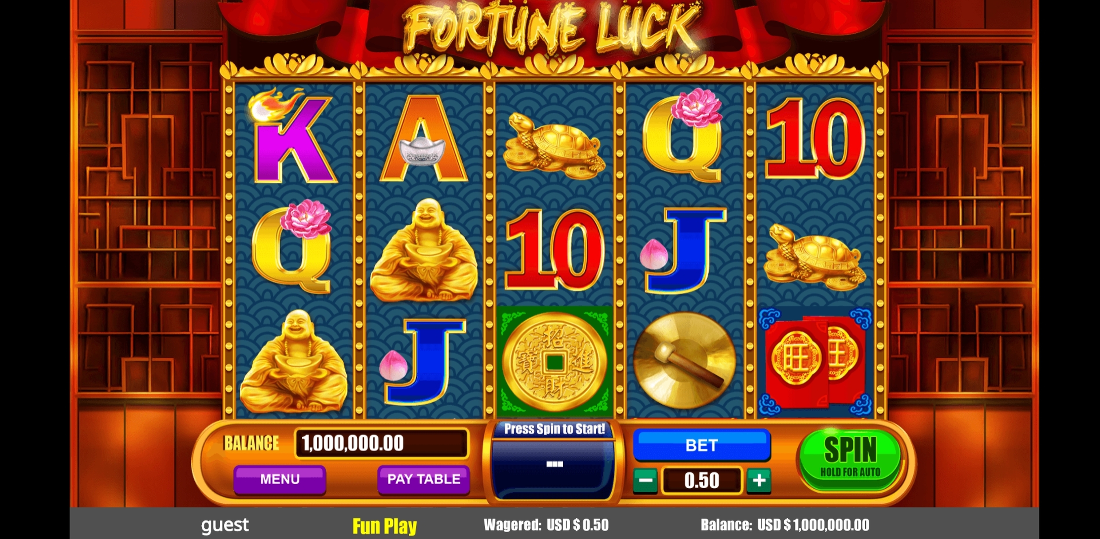Reels in Fortune Luck Slot Game by August Gaming