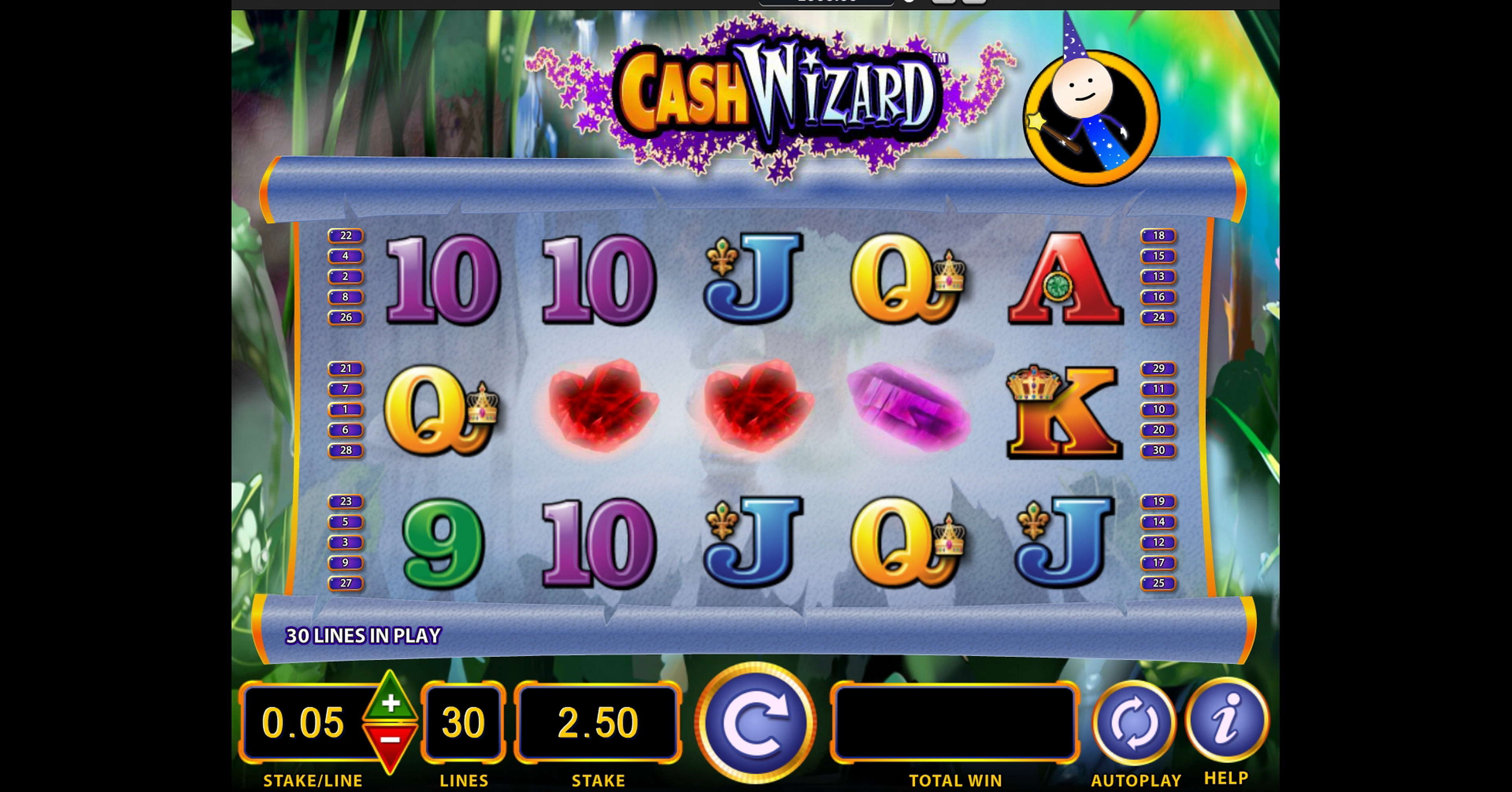 Reels in Cash Wizard Slot Game by Bally Technologies