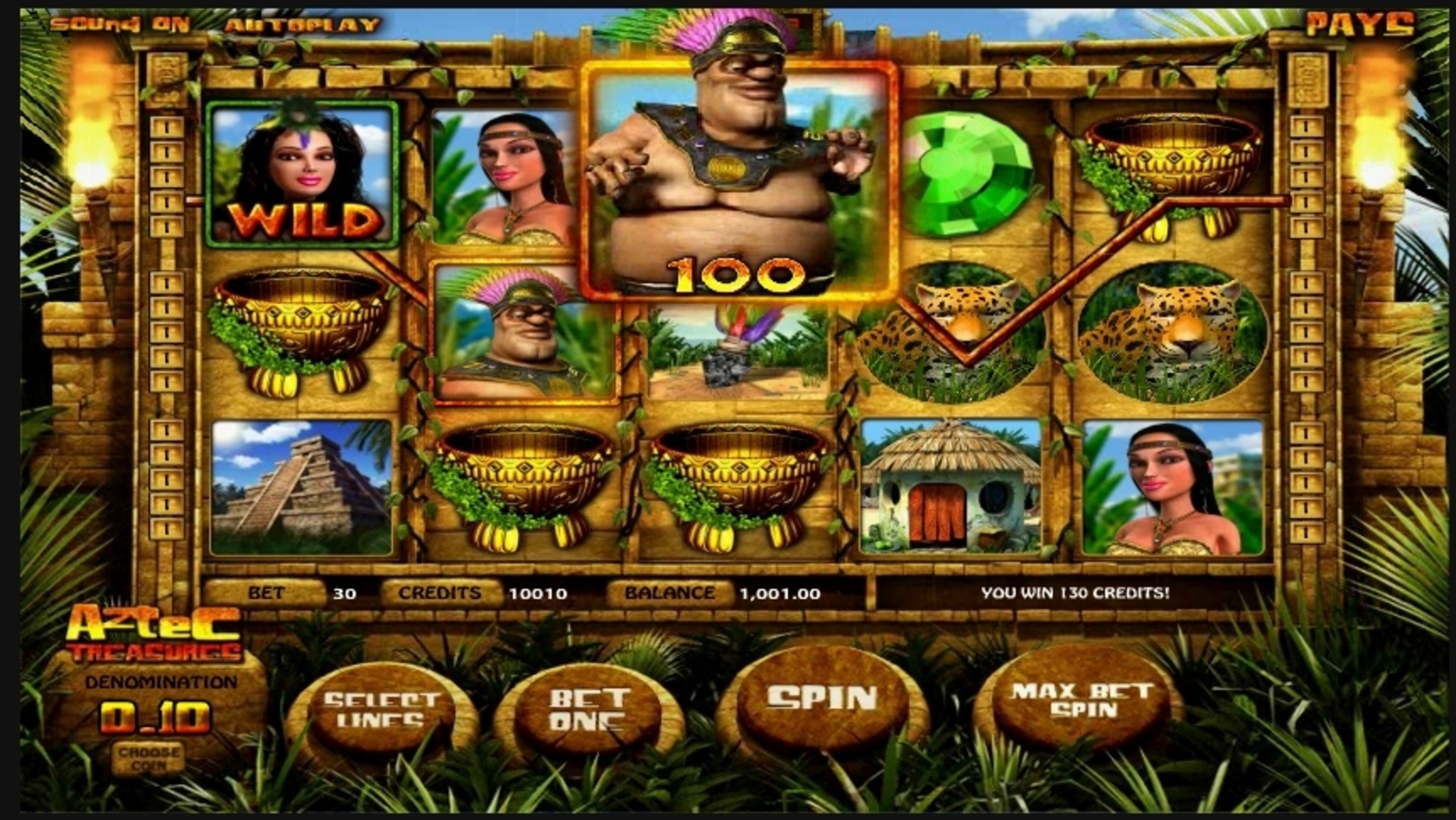 Win Money in Aztec Treasures Free Slot Game by Betsoft