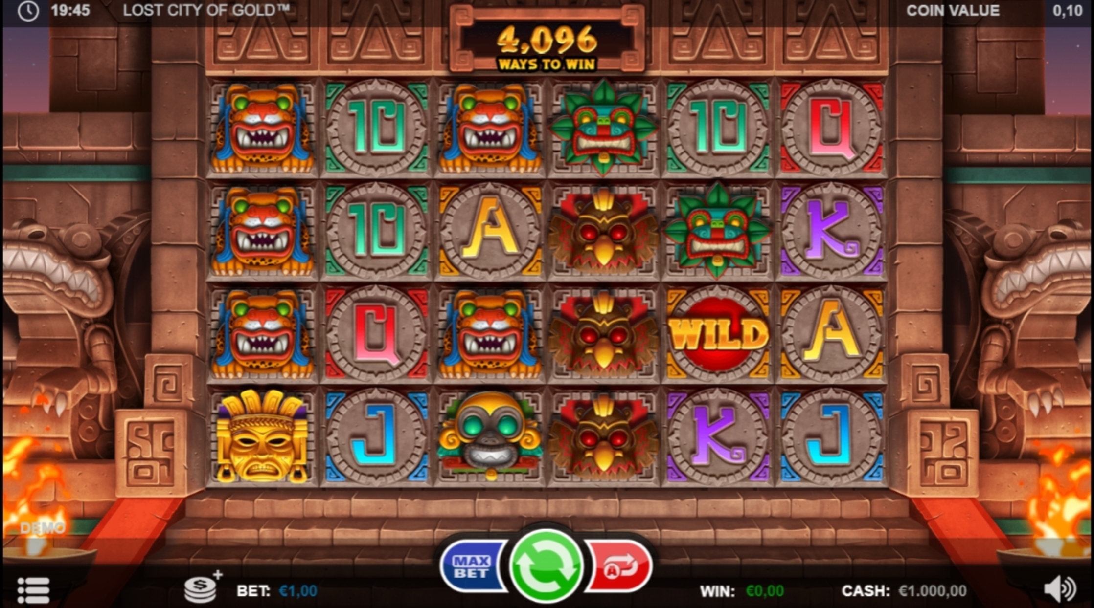 Reels in Lost City of Gold Slot Game by Betsson Group