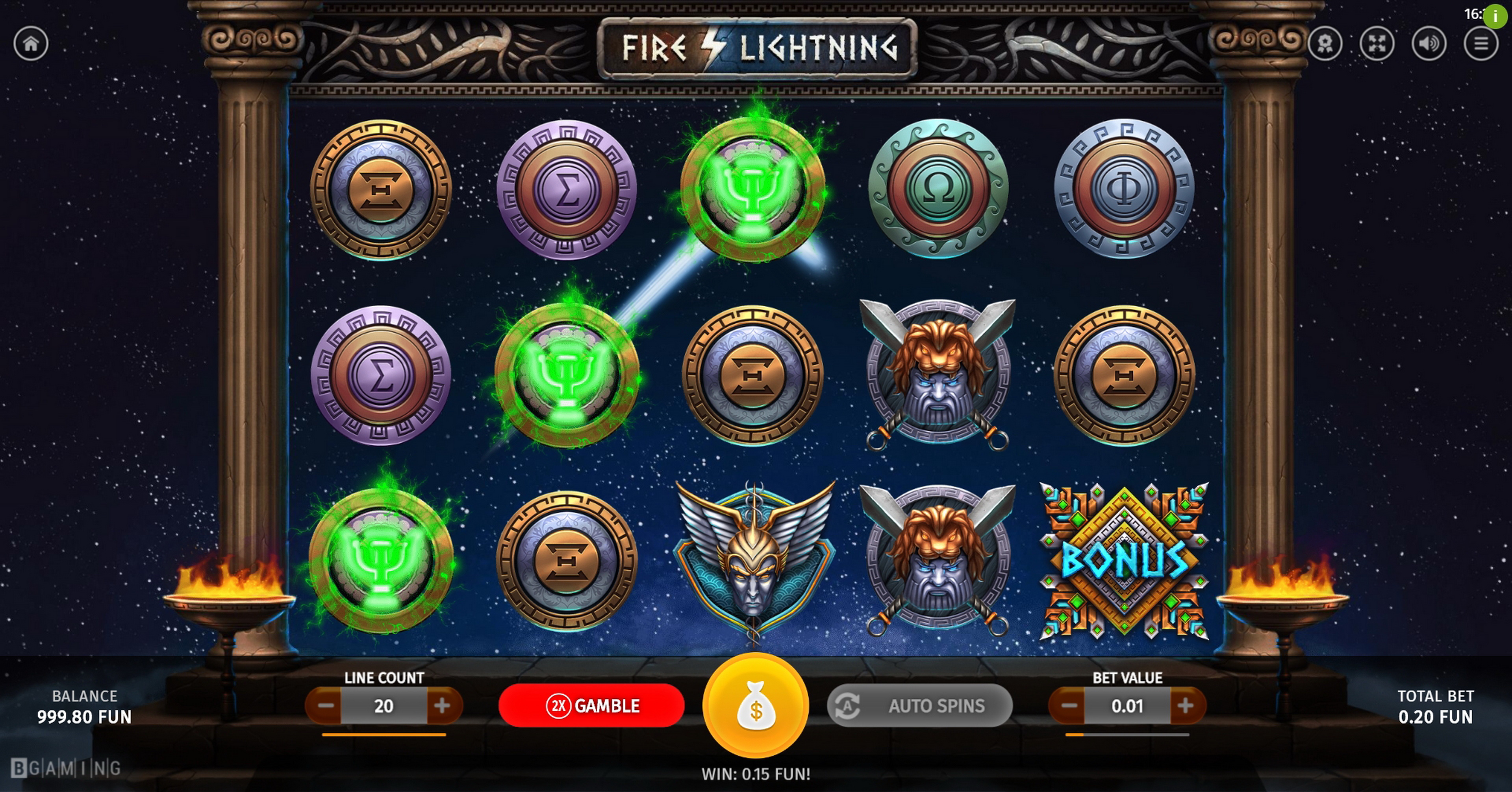 Win Money in Fire Lightning Free Slot Game by BGAMING