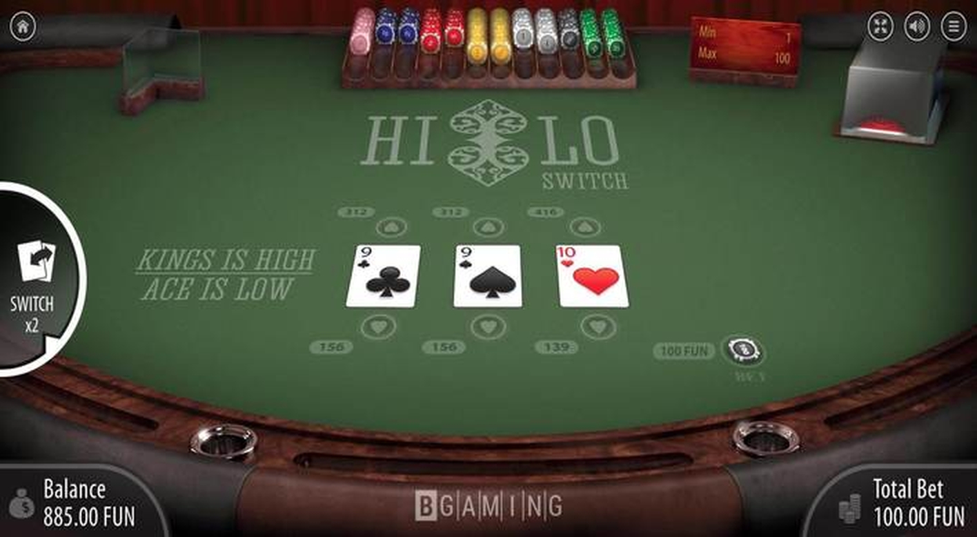 The Hi Lo Switch Online Slot Demo Game by BGAMING
