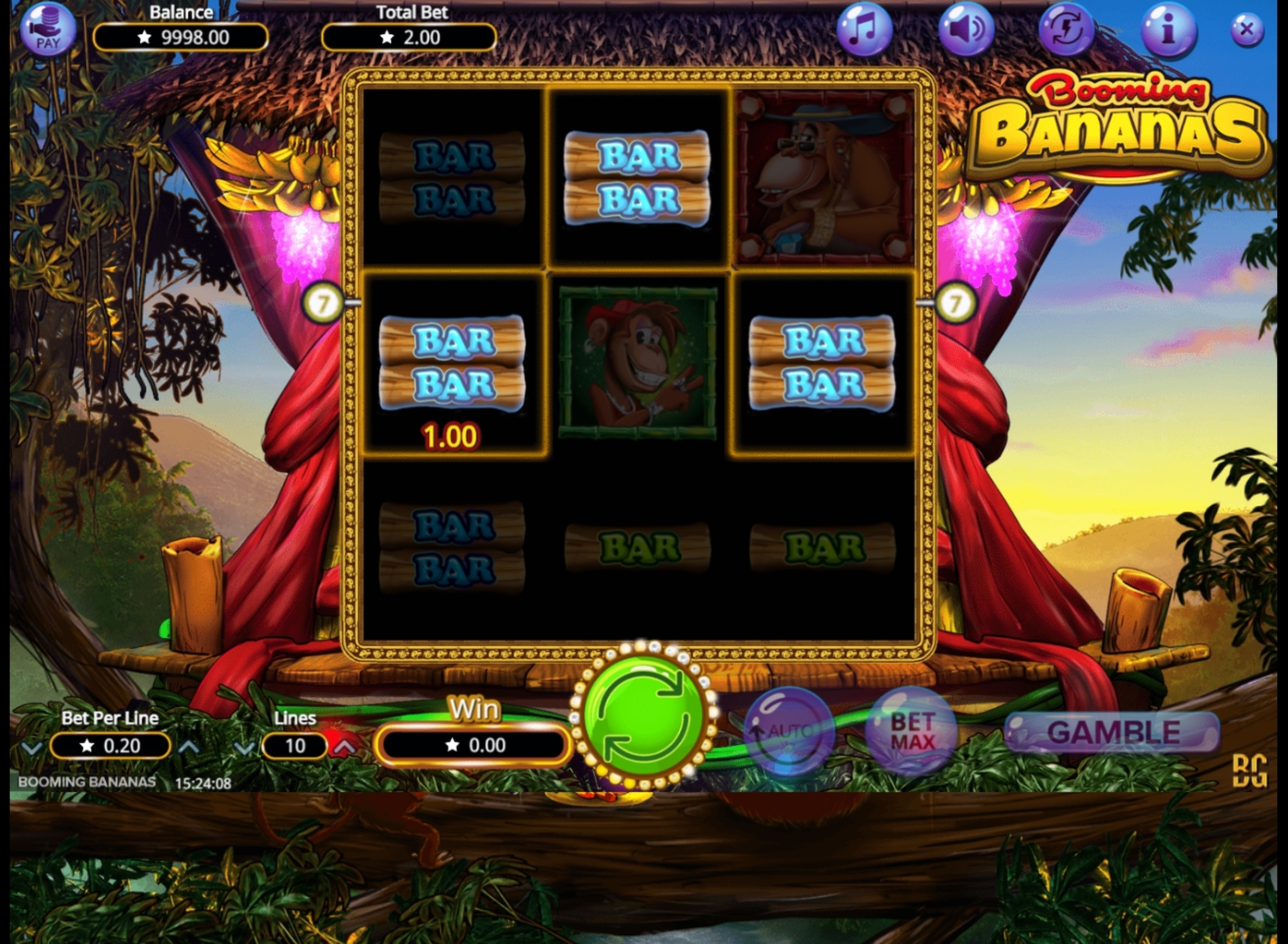 Win Money in Booming Bananas Free Slot Game by Booming Games
