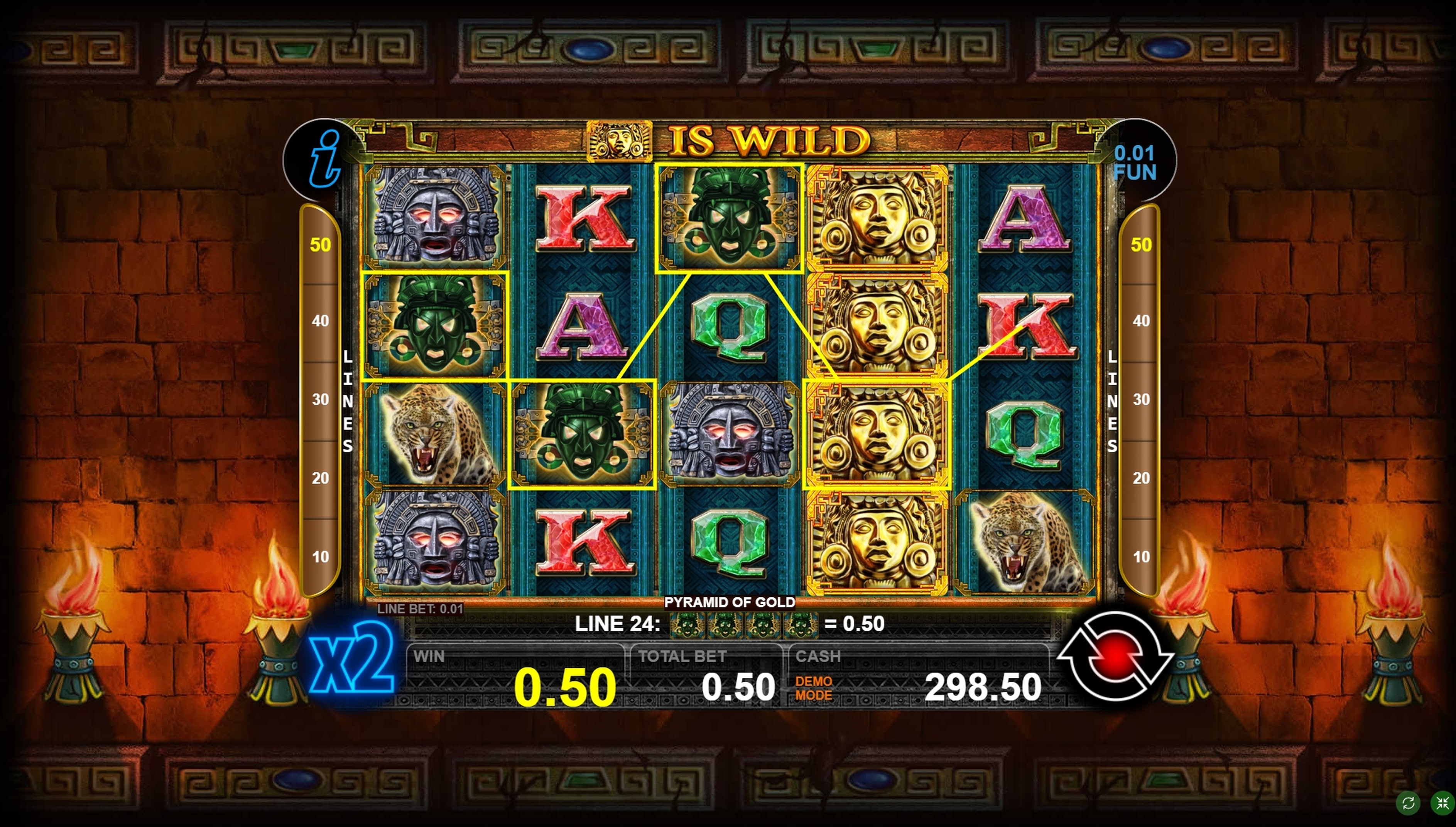 Win Money in Pyramid Of Gold Free Slot Game by casino technology