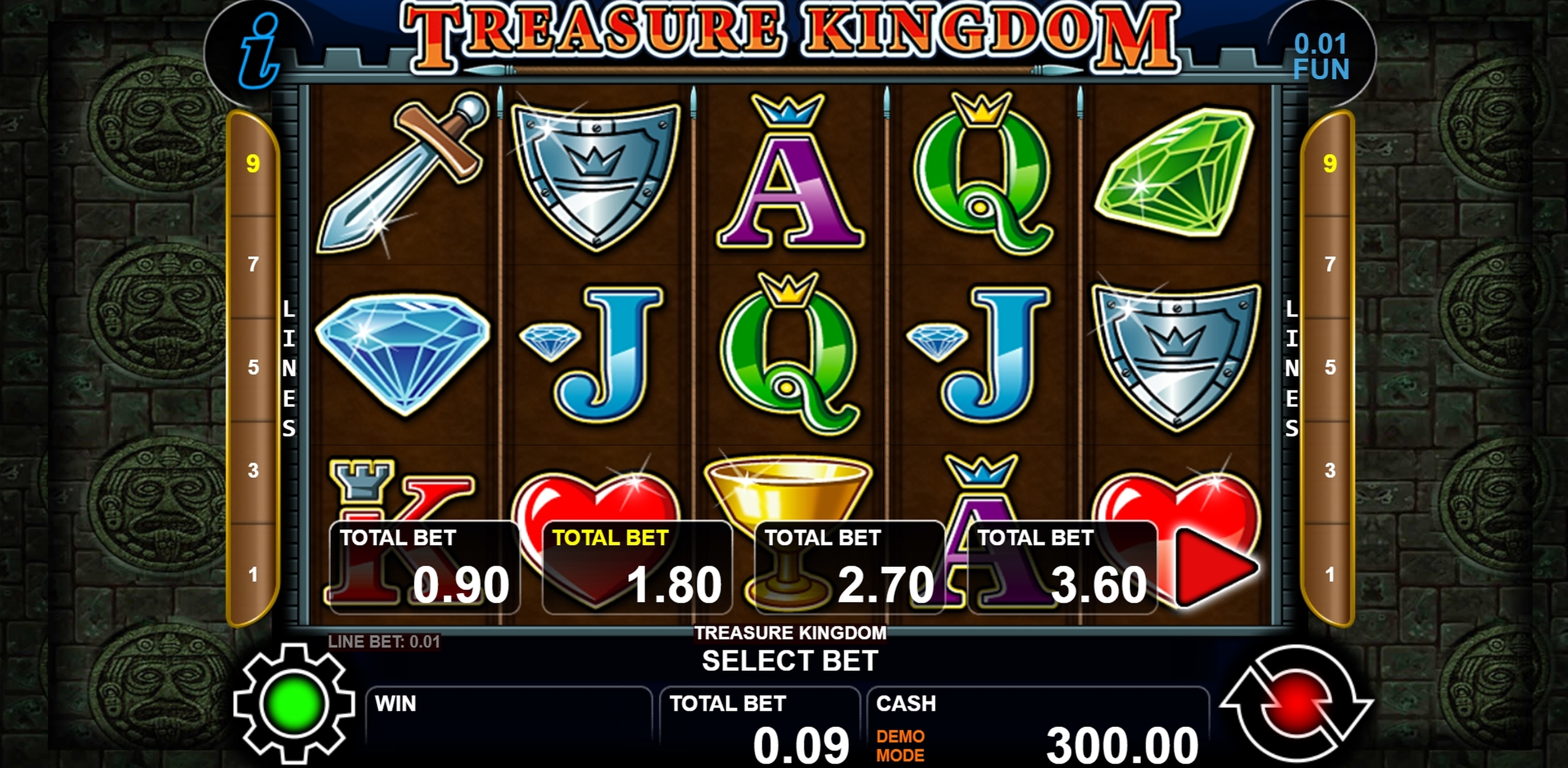 Reels in Treasure Kingdom Slot Game by casino technology