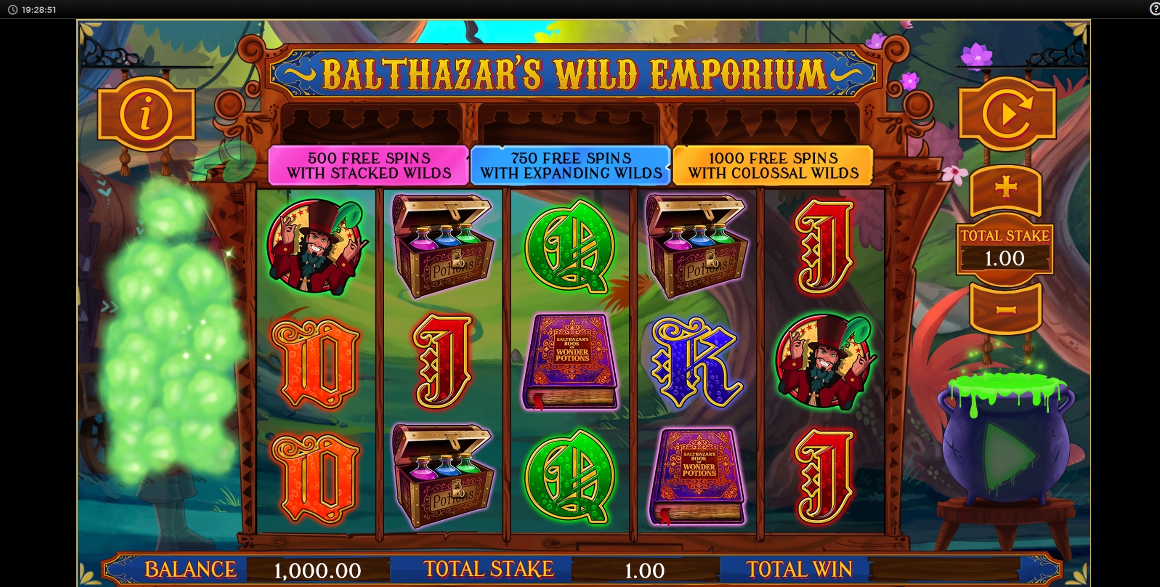 Reels in Balthazars Wild Emporium Slot Game by CORE Gaming