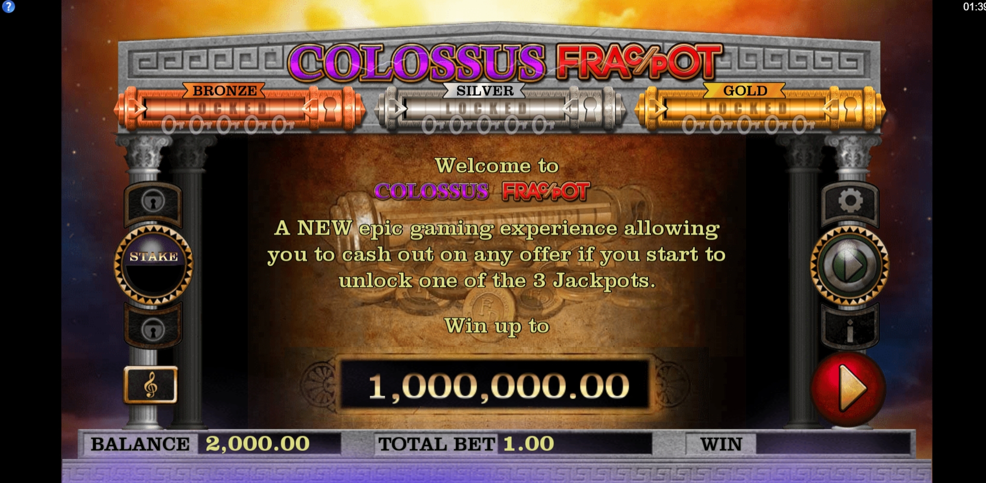 Play Colossus Fracpot Free Casino Slot Game by CORE Gaming