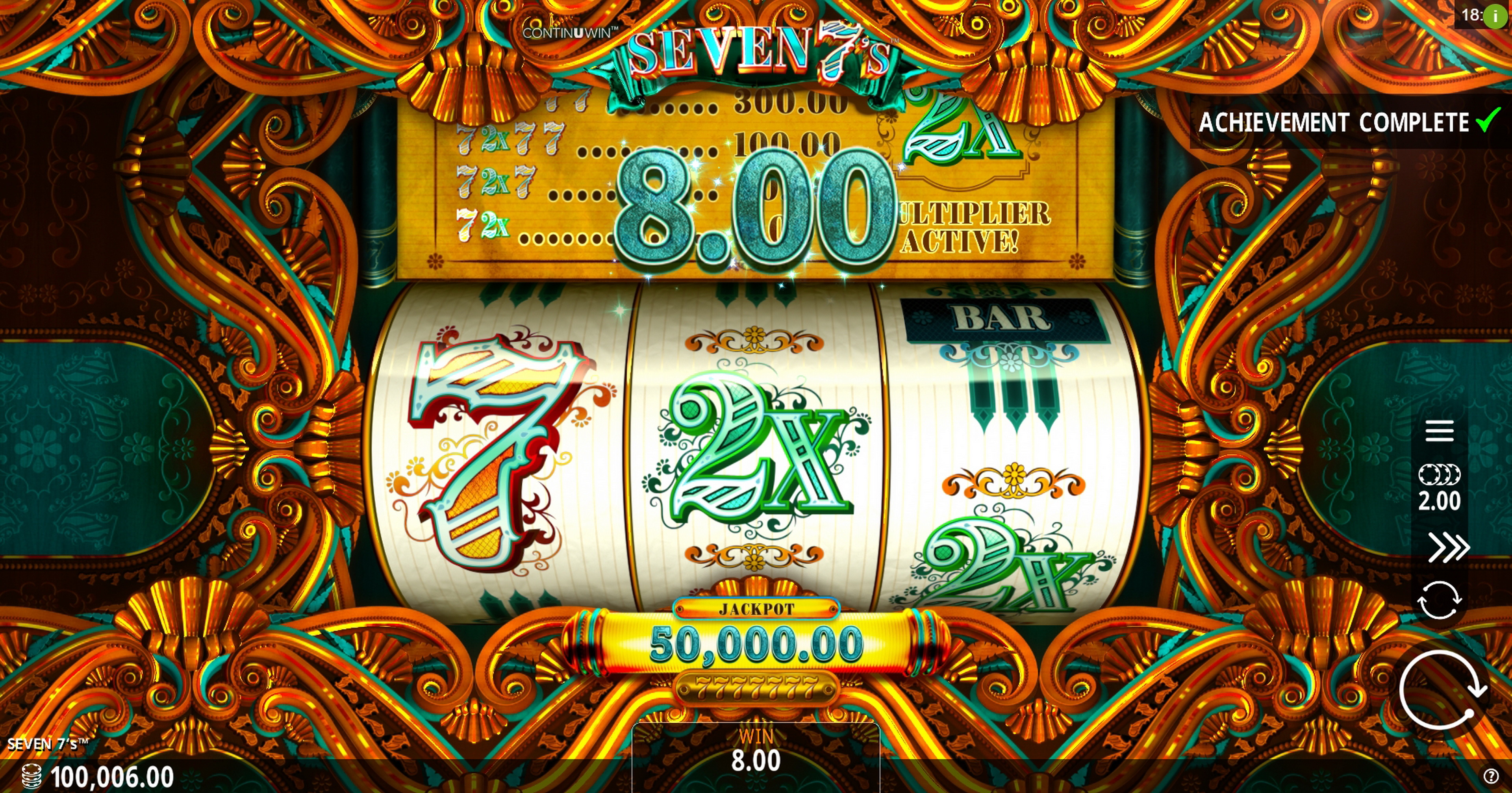 Win Money in Seven 7's Free Slot Game by Crazy Tooth Studio