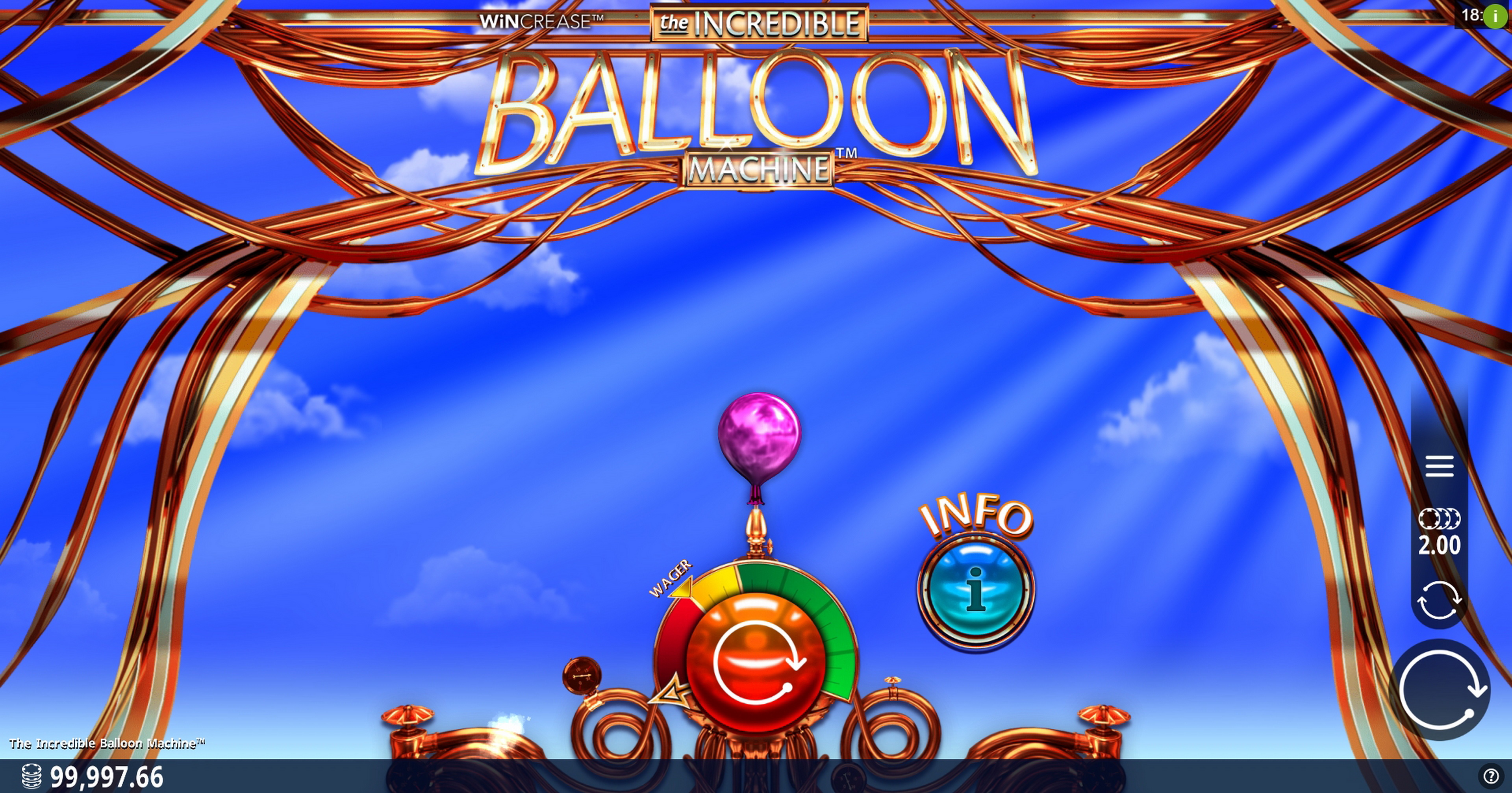 Reels in The Incredible Balloon Machine Slot Game by Crazy Tooth Studio