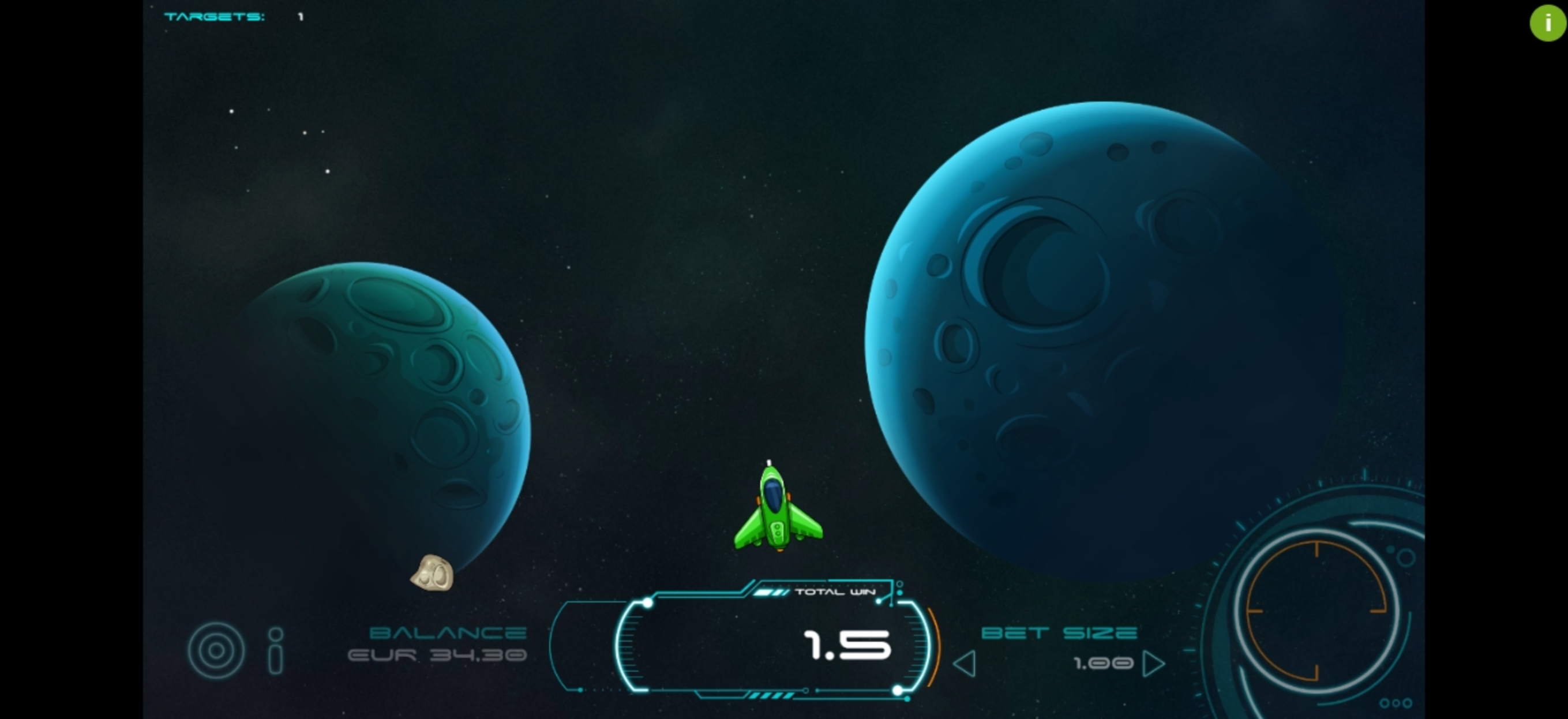 Reels in Space Bounty Slot Game by Cubeia