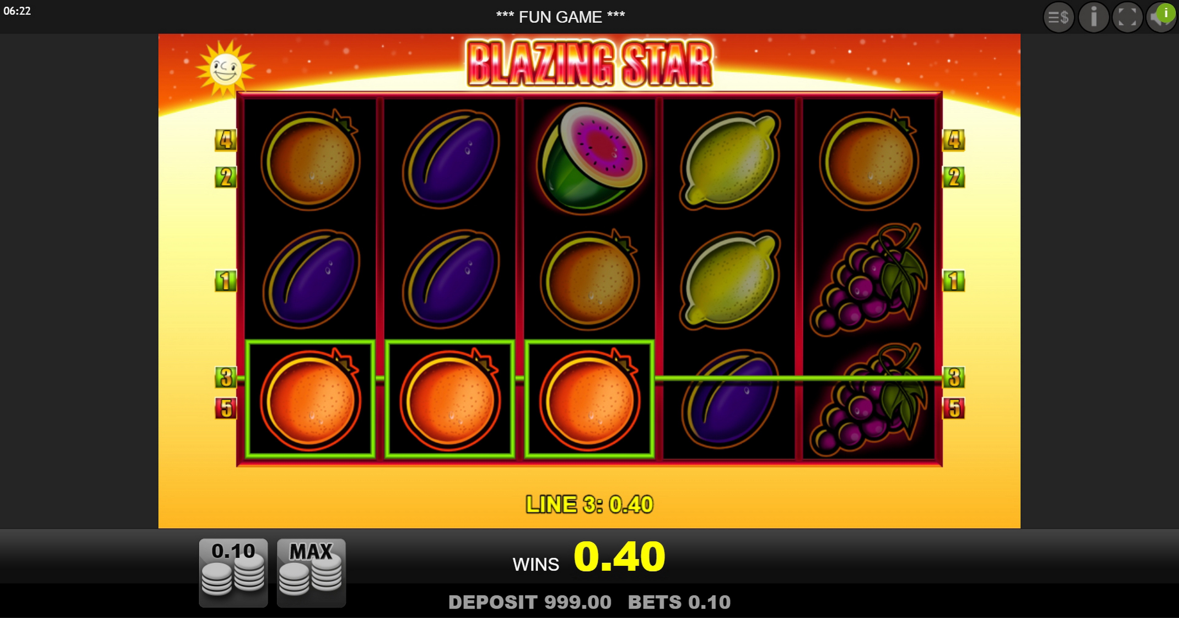 Win Money in Blazing Star Free Slot Game by edict