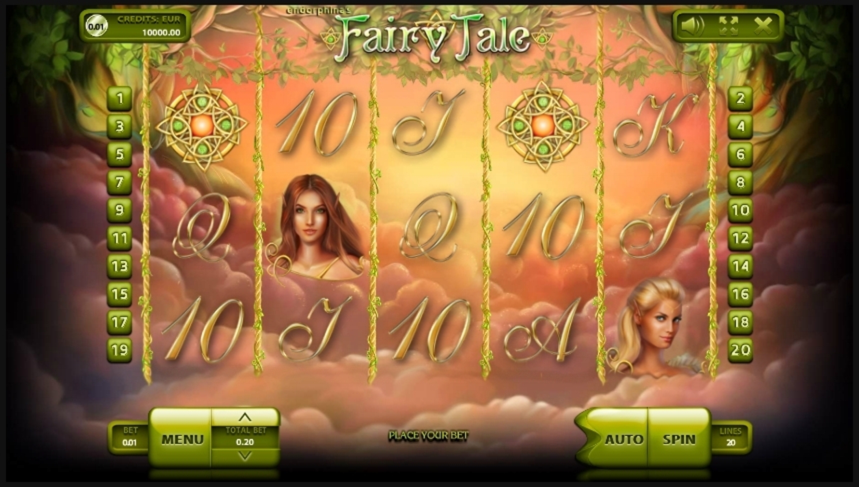 Reels in Fairy Tale Slot Game by Endorphina