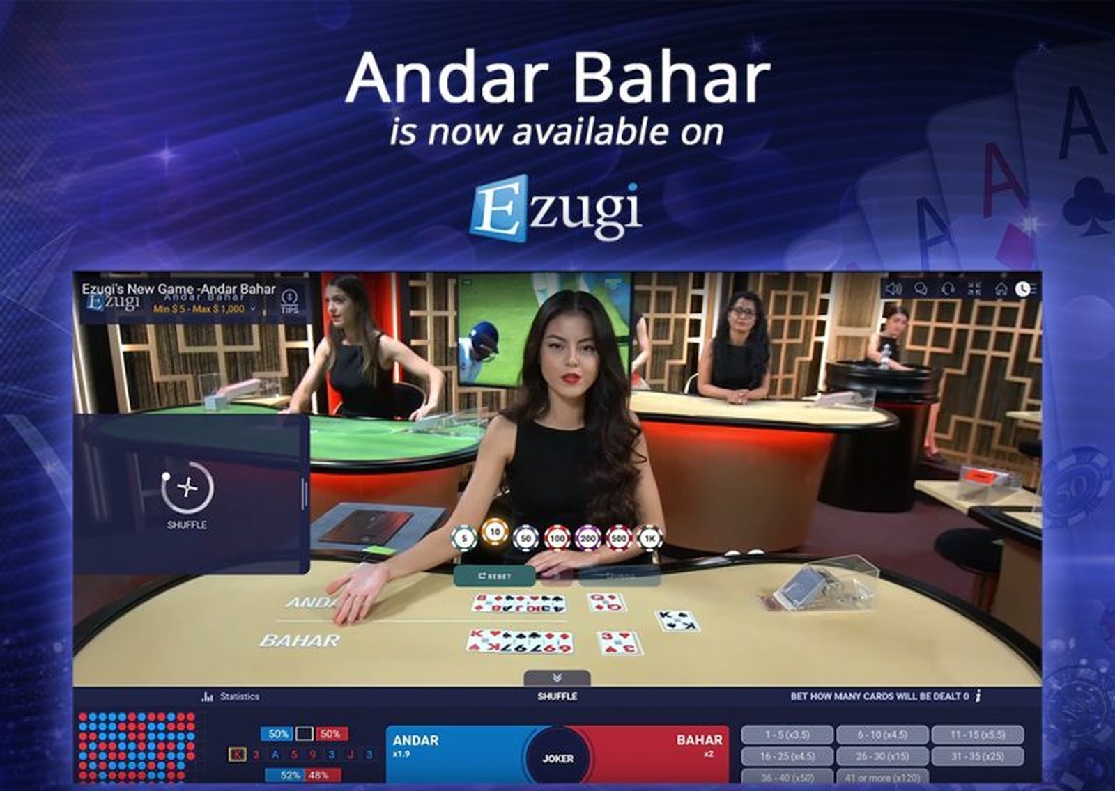 The Live Casino Lobby Online Slot Demo Game by Ezugi