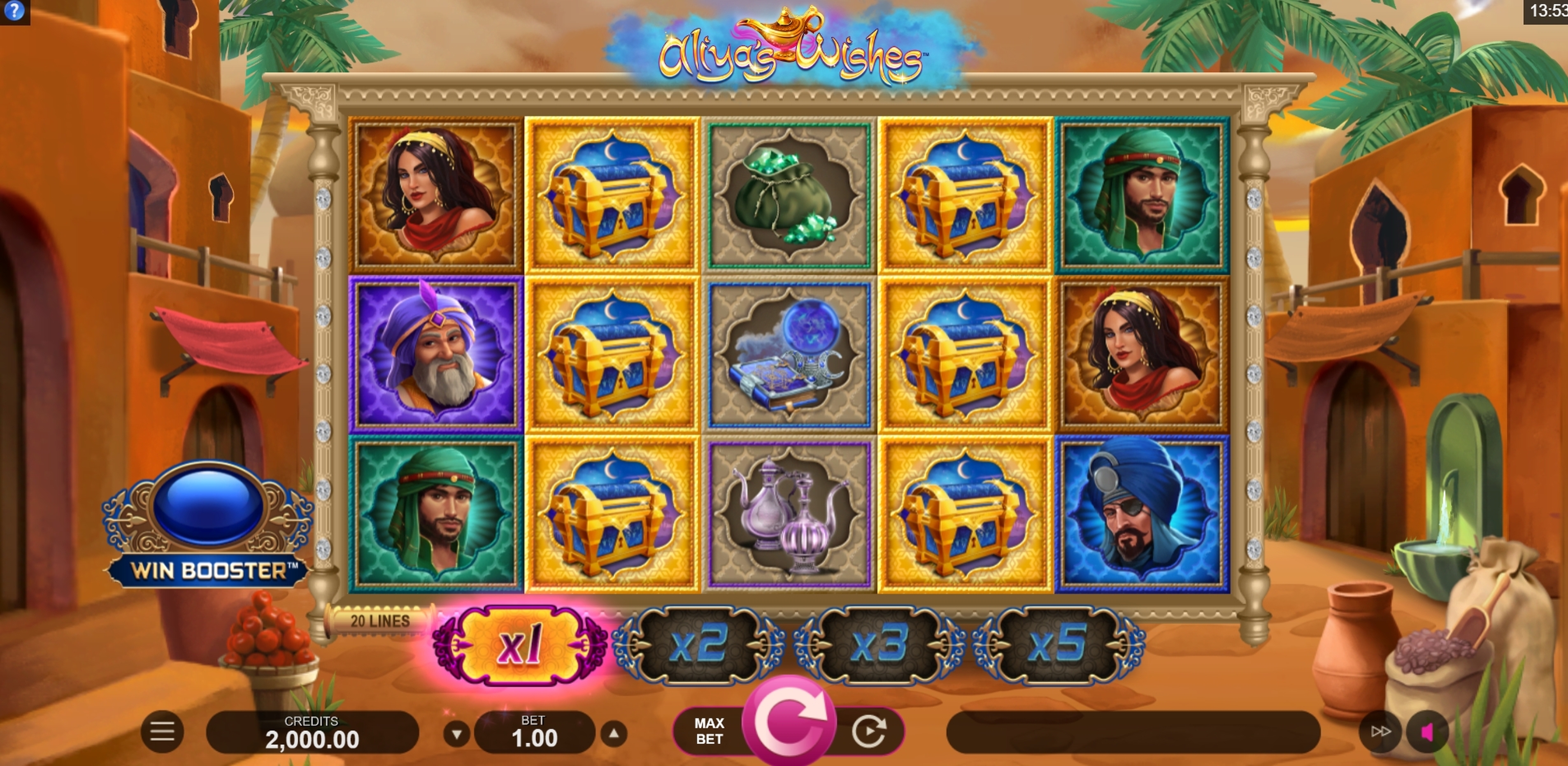 Reels in Aliyas Wishes Slot Game by Fortune Factory Studios