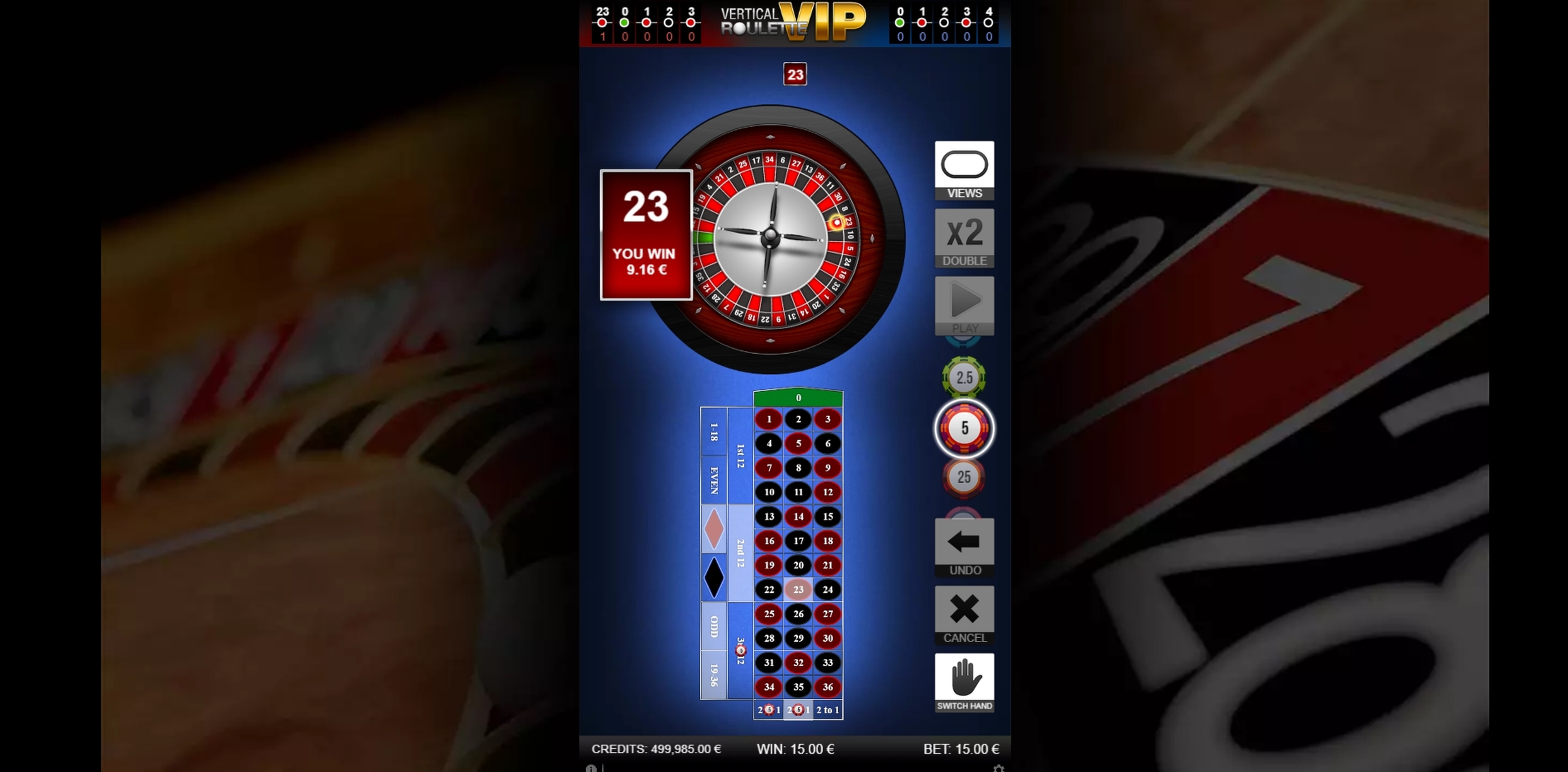 Win Money in Vertical Roulette VIP Free Slot Game by GAMING1