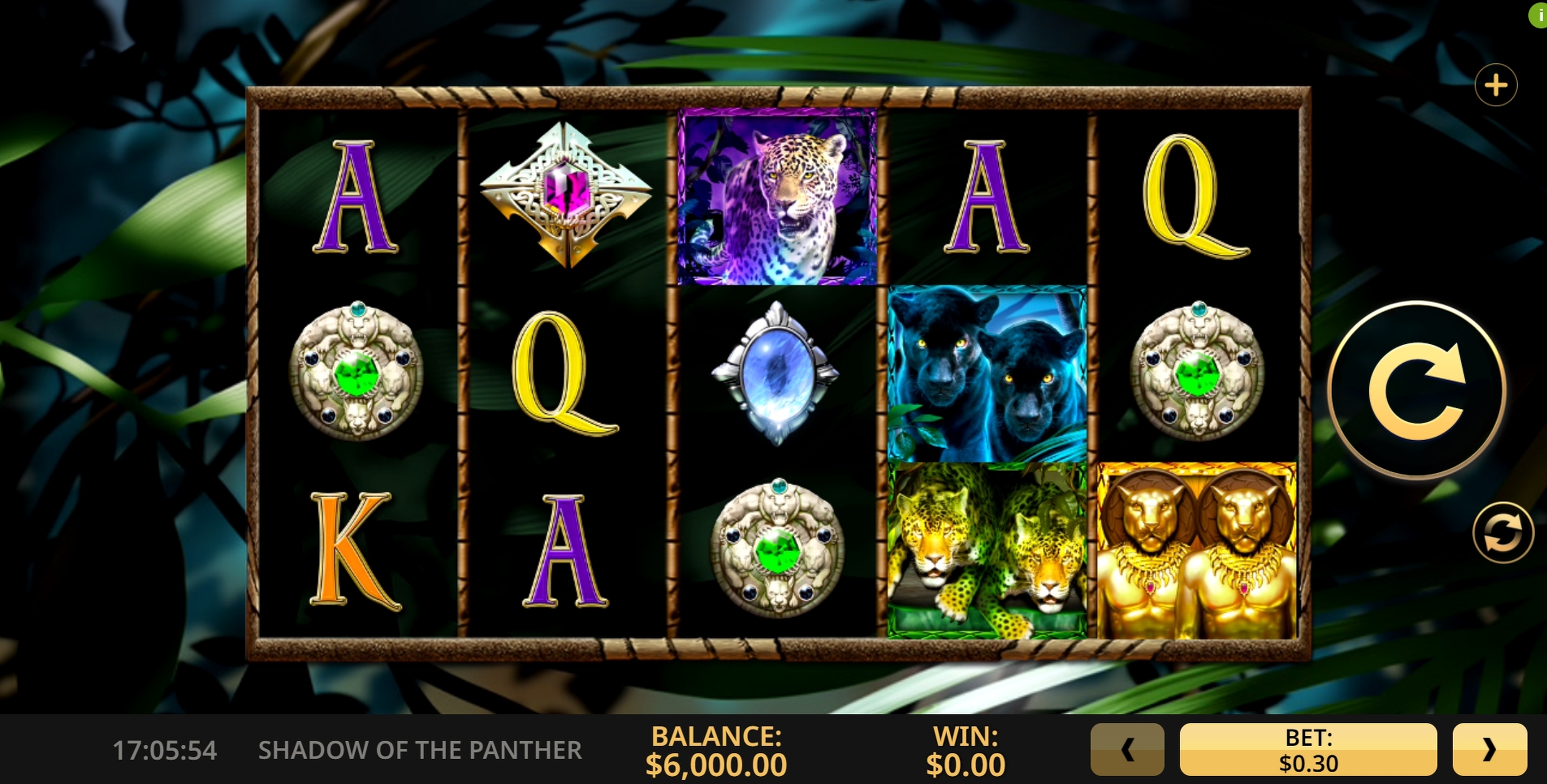 Reels in Shadow of the Panther Slot Game by High 5 Games
