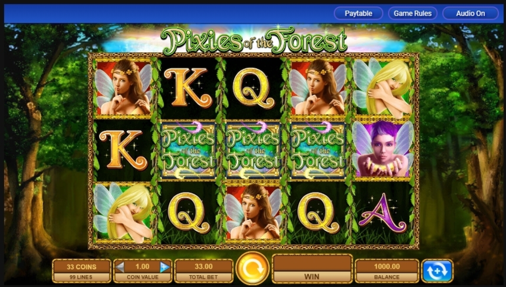 Reels in Pixies of the Forest Slot Game by IGT