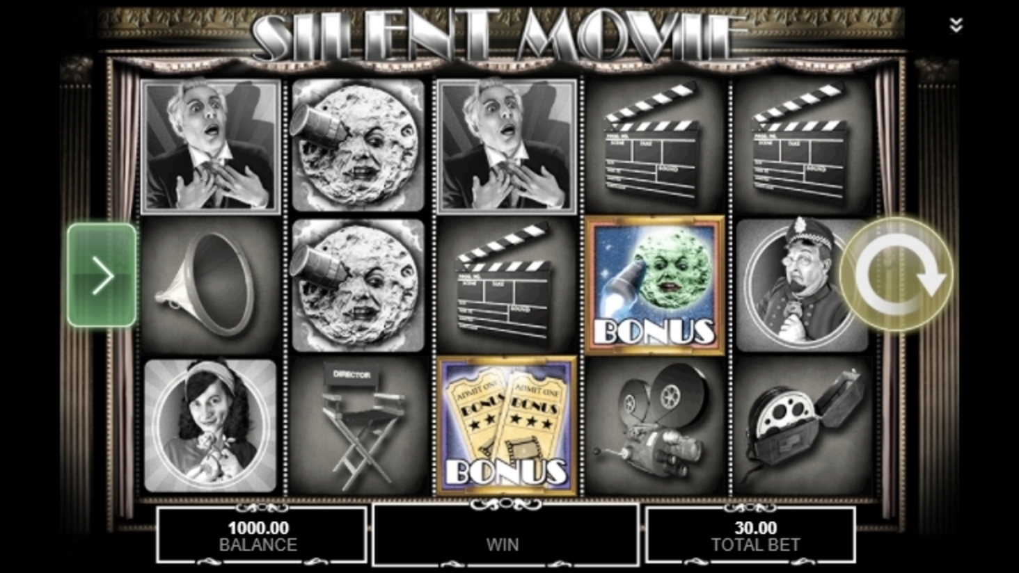Reels in Silent Movie Slot Game by IGT