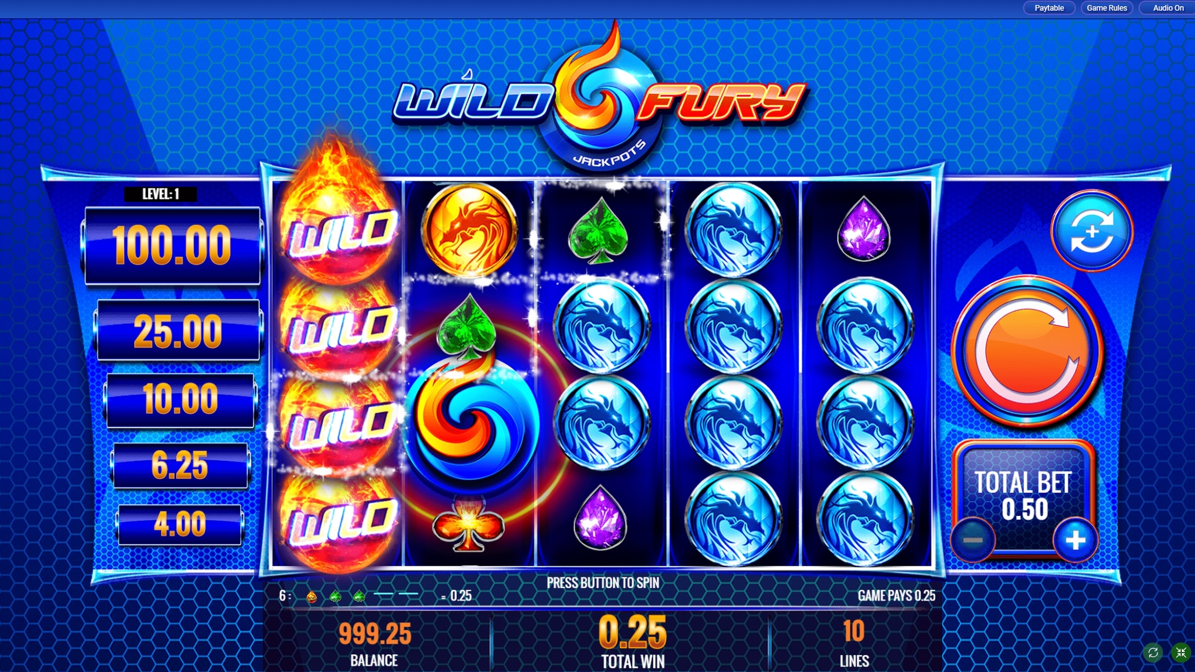 Win Money in Wild Fury Jackpots Free Slot Game by IGT