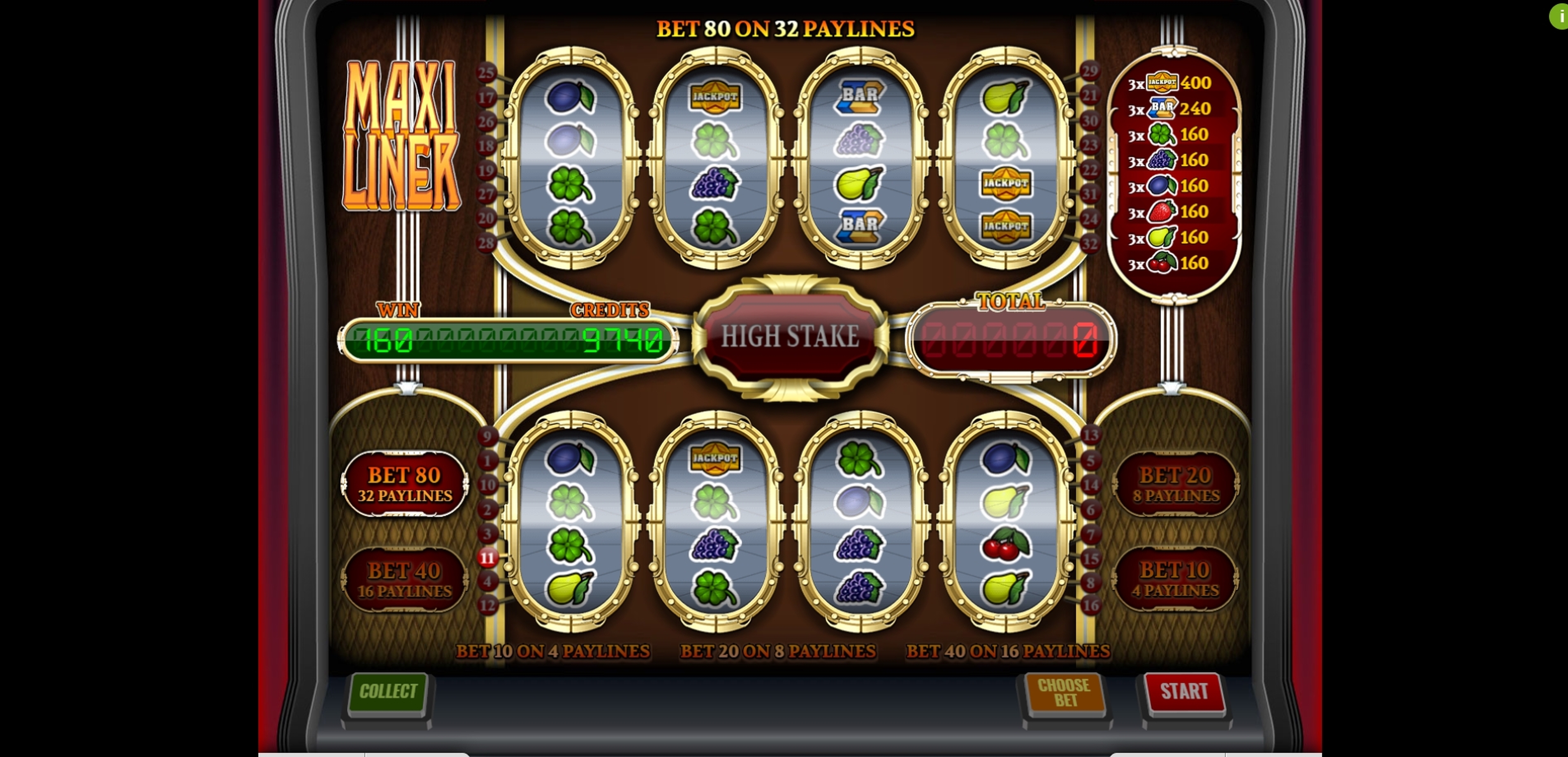 Win Money in Maxiliner Free Slot Game by Imagina