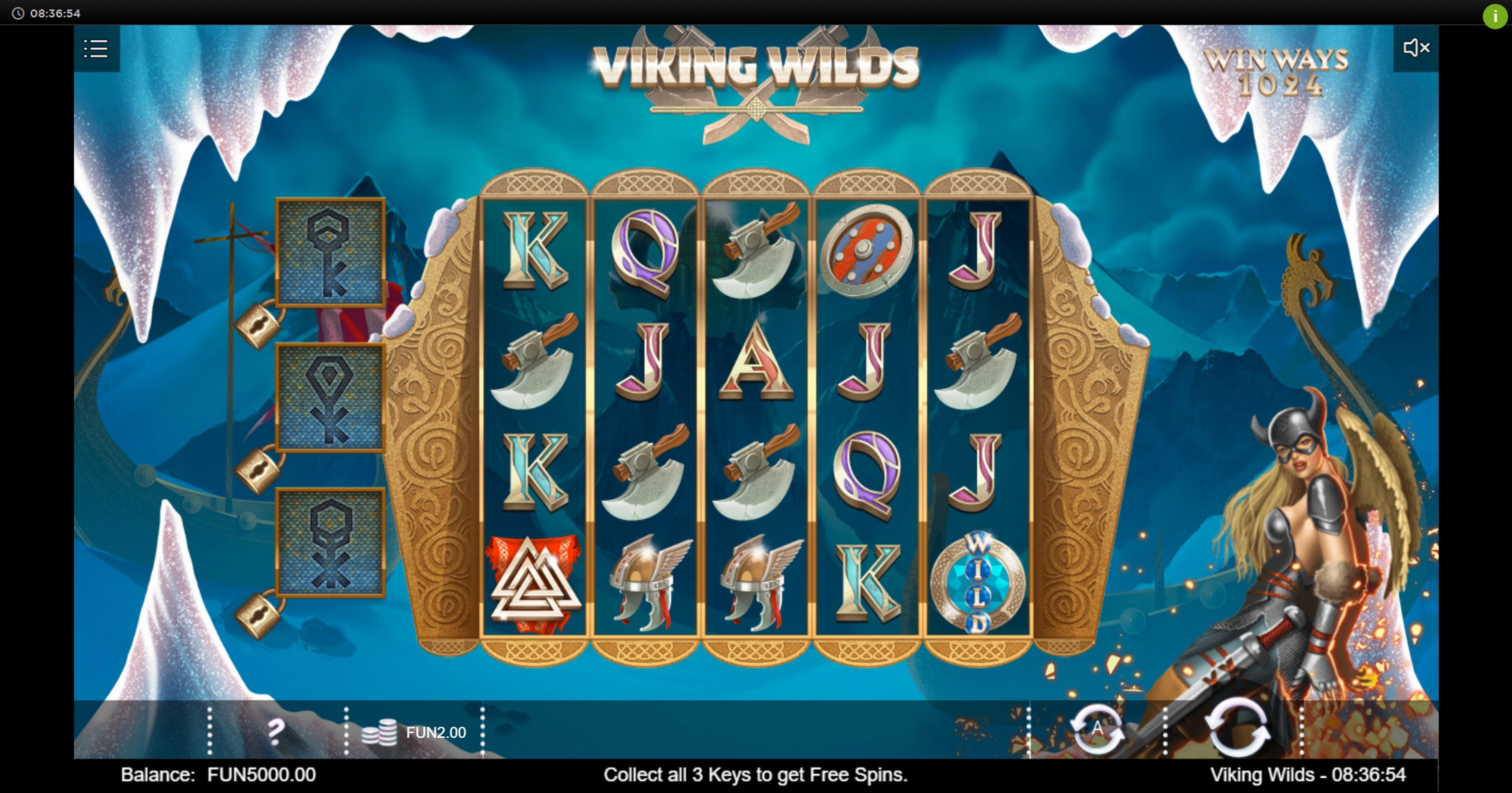 Reels in Viking Wilds Slot Game by Iron Dog Studios
