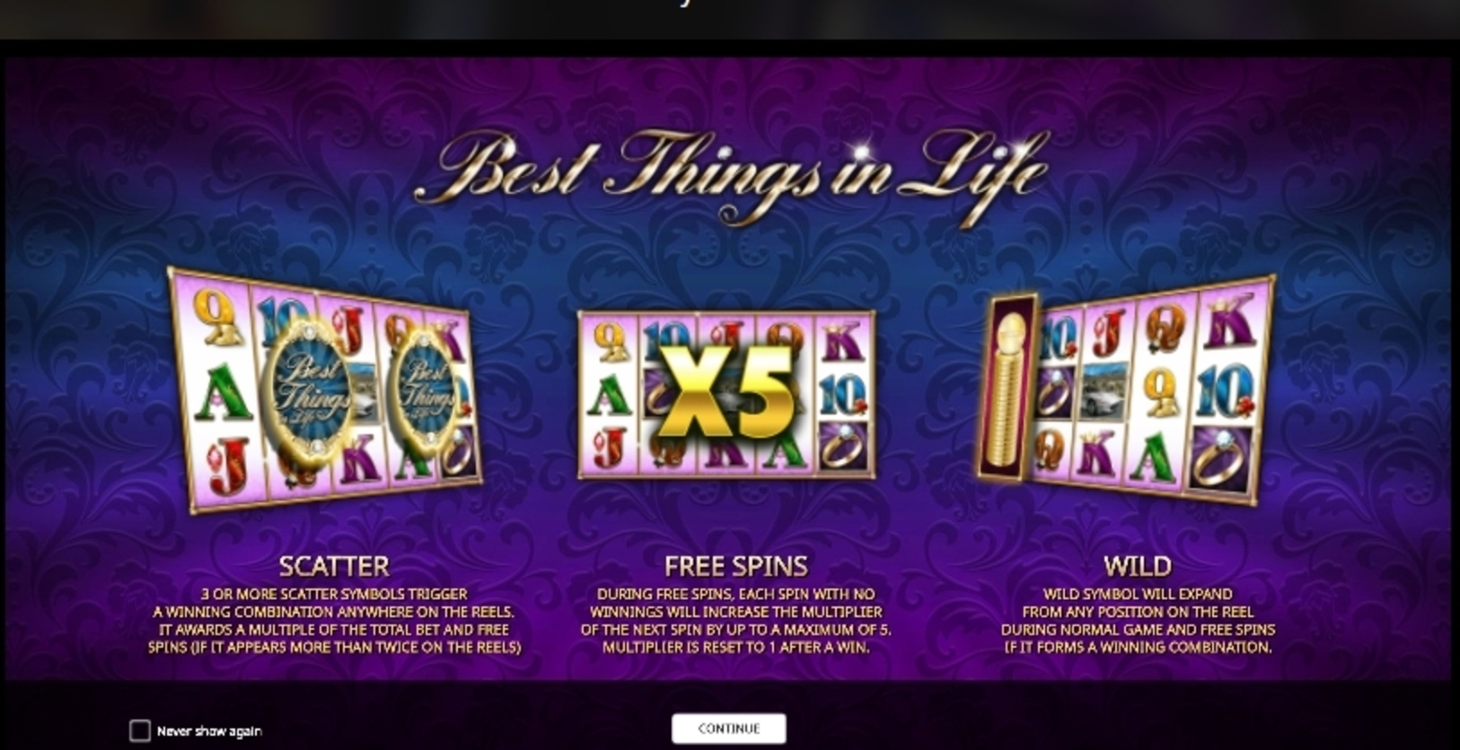 Play Best Things in Life Free Casino Slot Game by iSoftBet