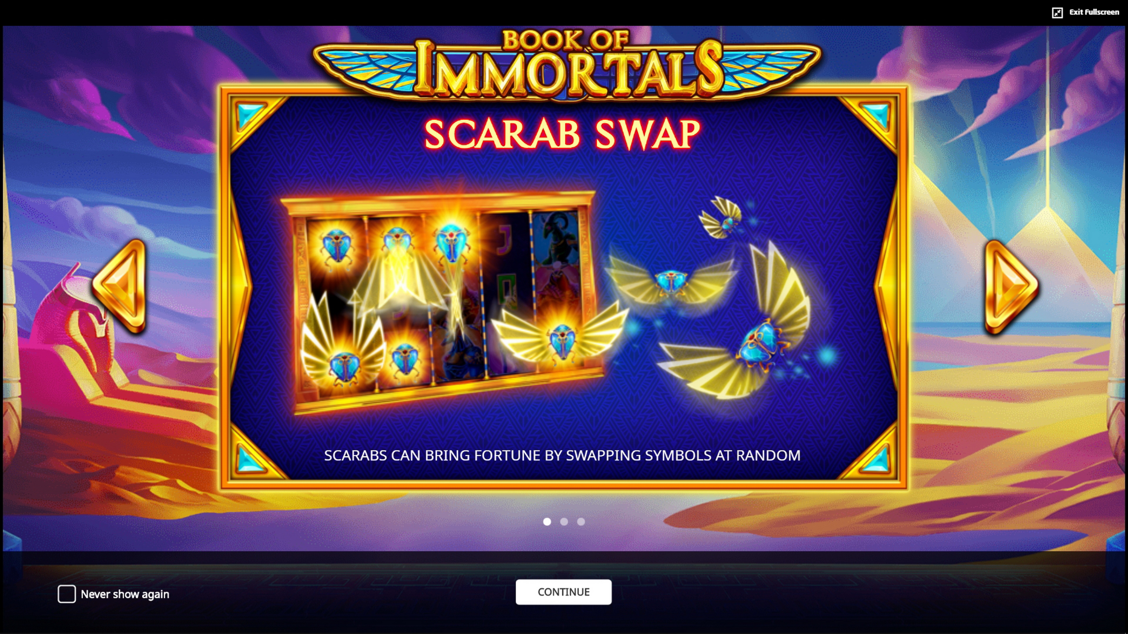 Play Book of Immortals Free Casino Slot Game by iSoftBet